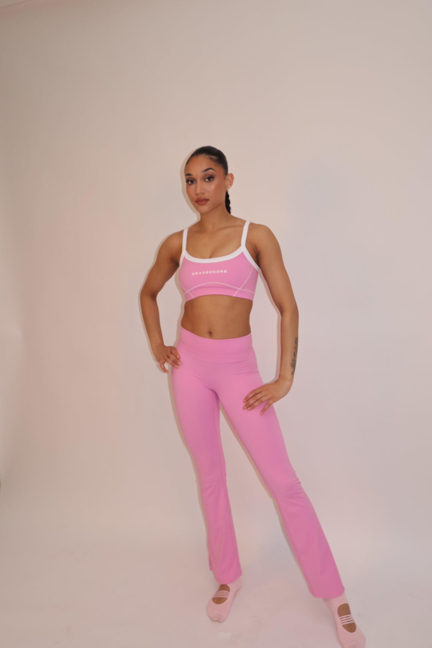 “Burst Your Bubble” Active Flare Leggings
