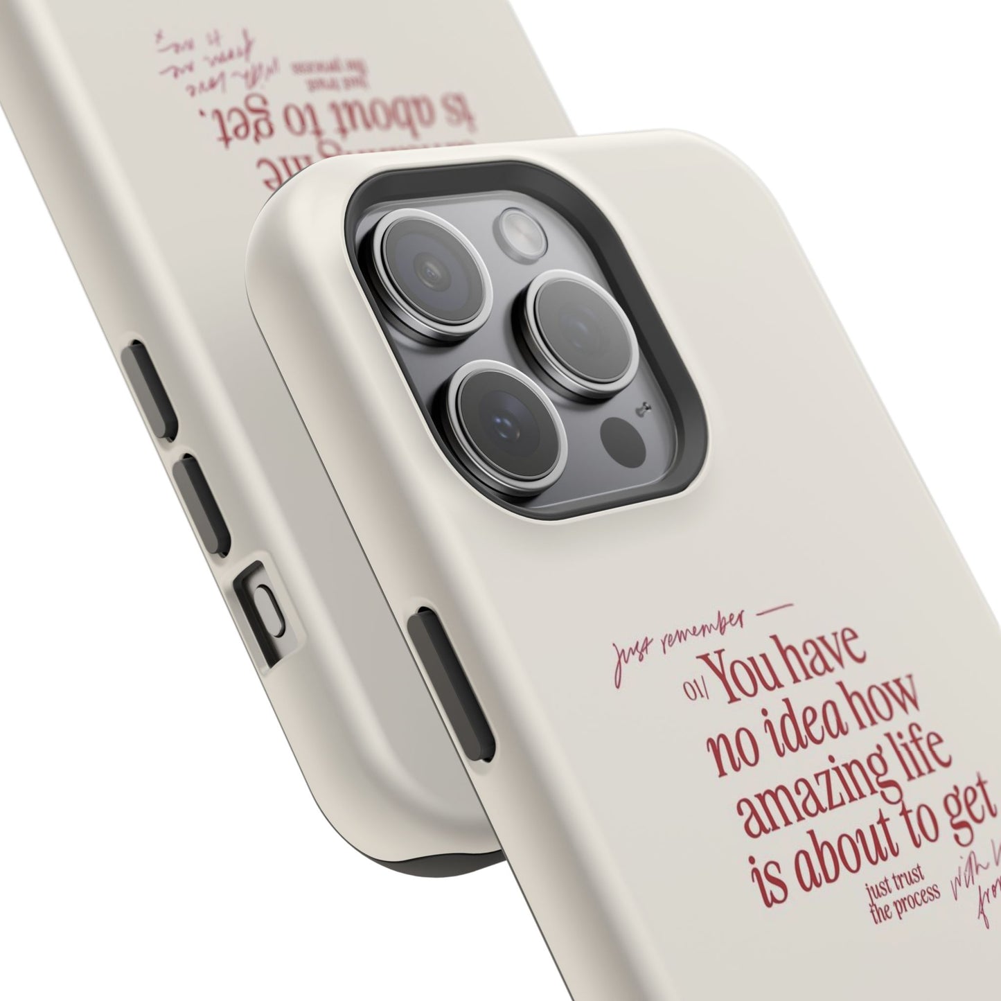Magnetic IPhone Cases, Motivational Self Love Quote, Fashionable Feminine Gift Idea, Durable Impact-Resistant, Fashion Accessory,