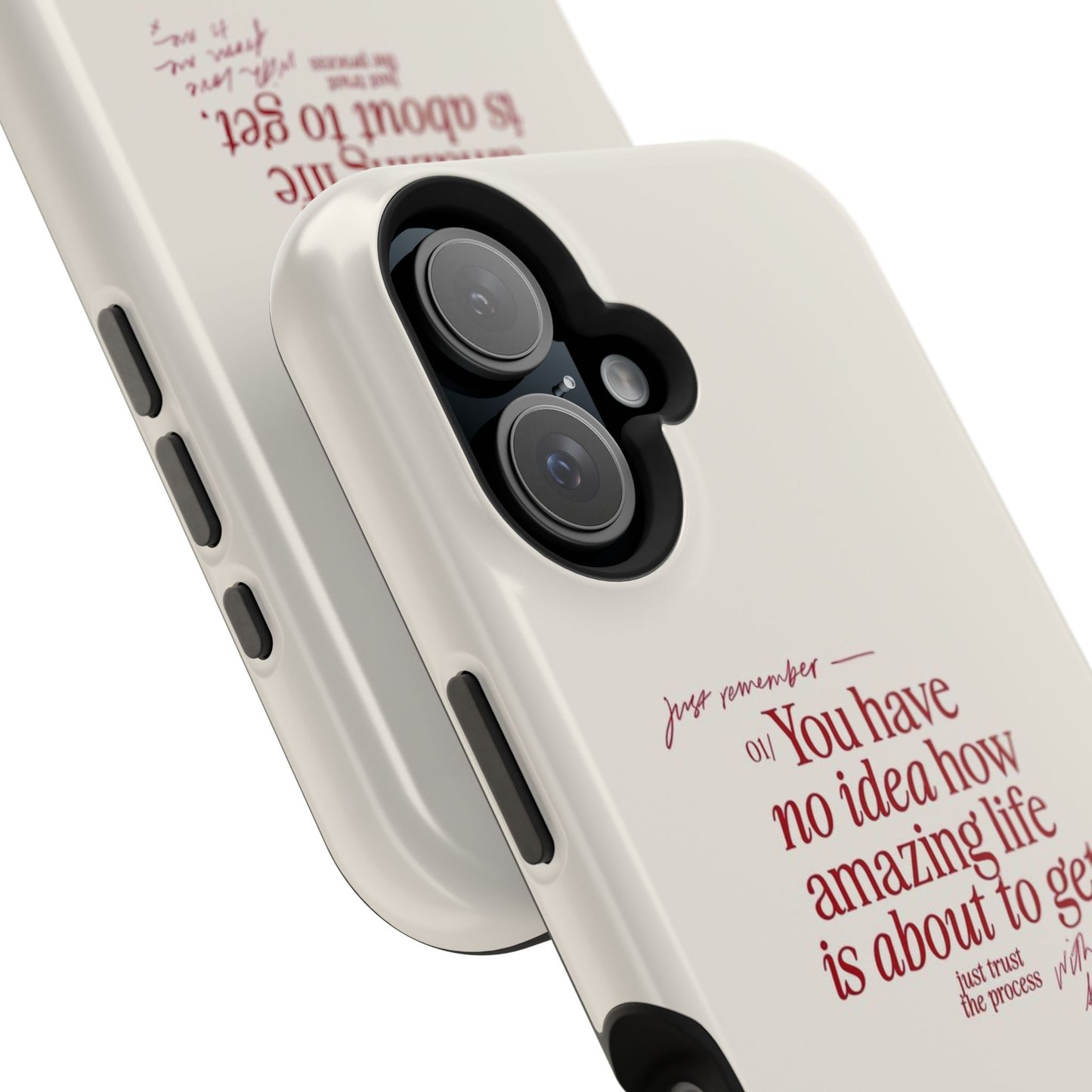 Magnetic IPhone Cases, Motivational Self Love Quote, Fashionable Feminine Gift Idea, Durable Impact-Resistant, Fashion Accessory,