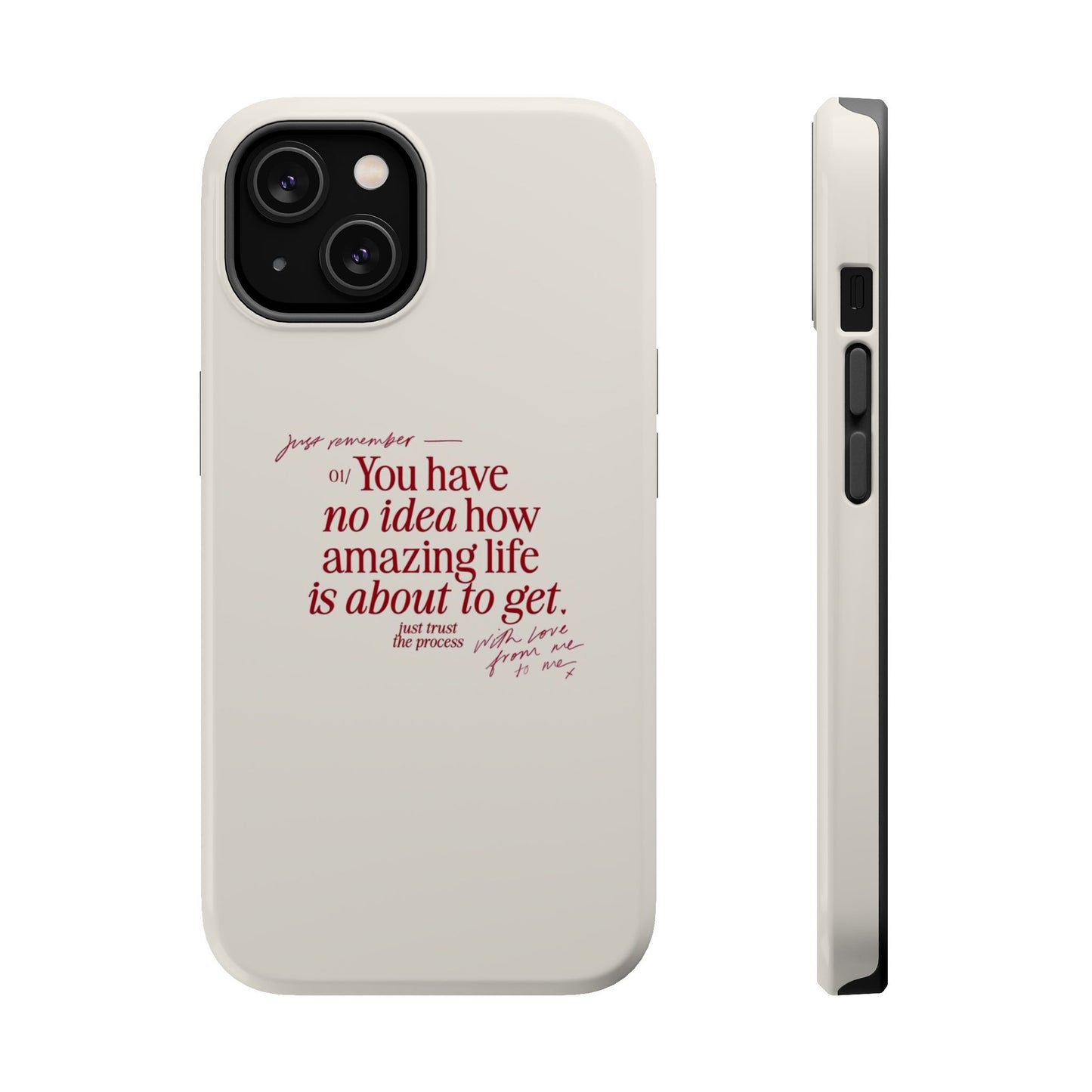 Magnetic IPhone Cases, Motivational Self Love Quote, Fashionable Feminine Gift Idea, Durable Impact-Resistant, Fashion Accessory,