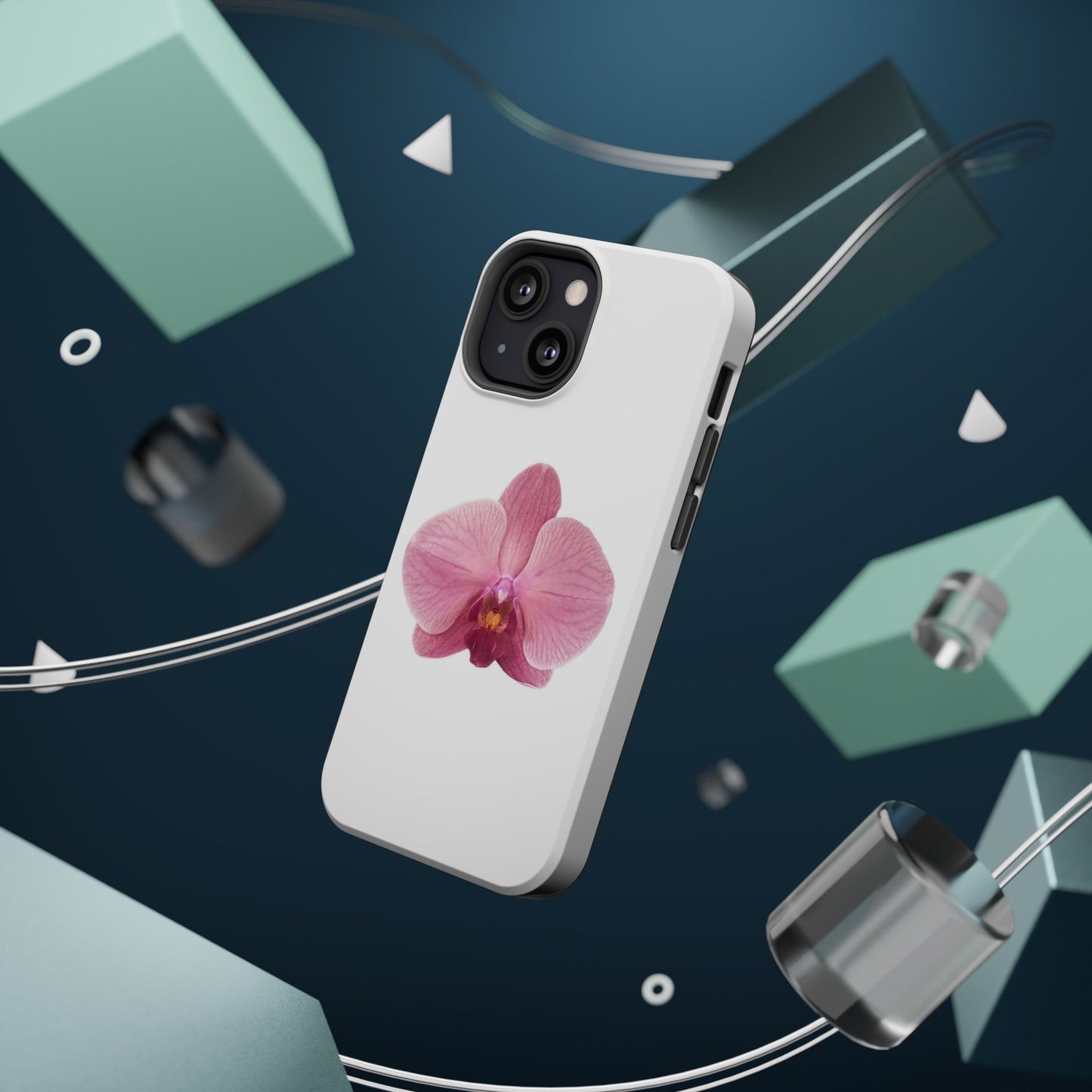 Magnetic IPhone Case, Durable Impact-Resistant Floral Feminine Fashionable Cover, Gift for Her, Protective Smartphone Shell, Trendy