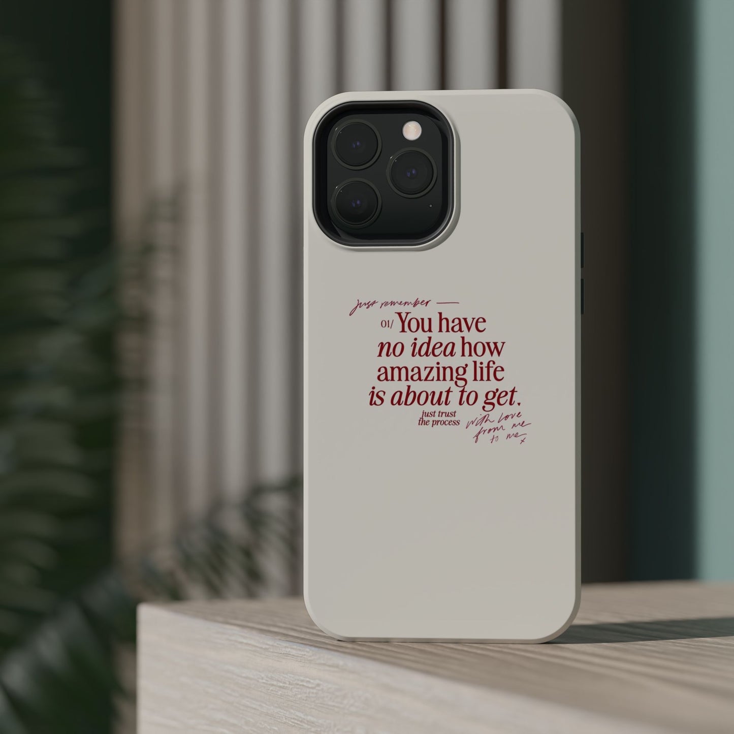 Magnetic IPhone Cases, Motivational Self Love Quote, Fashionable Feminine Gift Idea, Durable Impact-Resistant, Fashion Accessory,