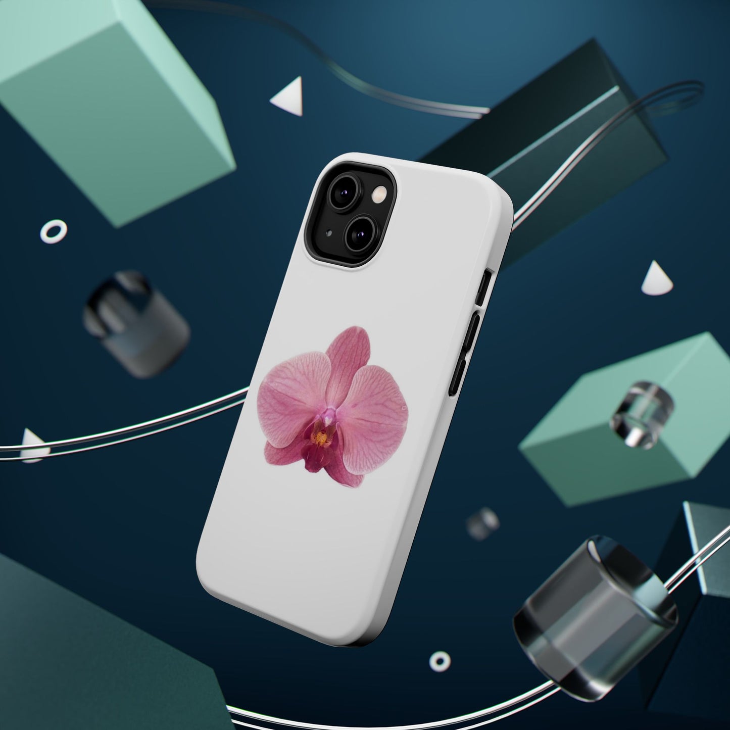 Magnetic IPhone Case, Durable Impact-Resistant Floral Feminine Fashionable Cover, Gift for Her, Protective Smartphone Shell, Trendy