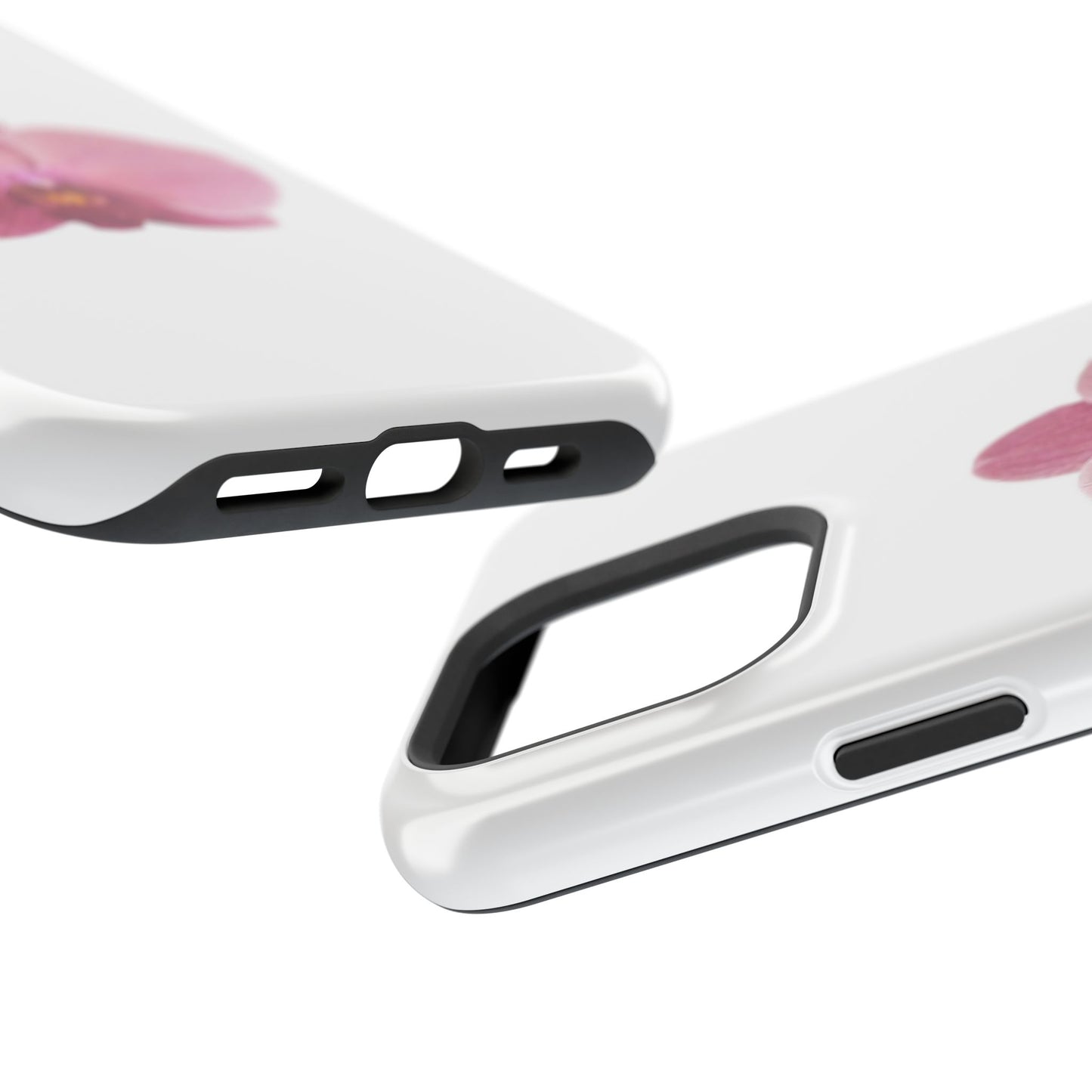 Magnetic IPhone Case, Durable Impact-Resistant Floral Feminine Fashionable Cover, Gift for Her, Protective Smartphone Shell, Trendy