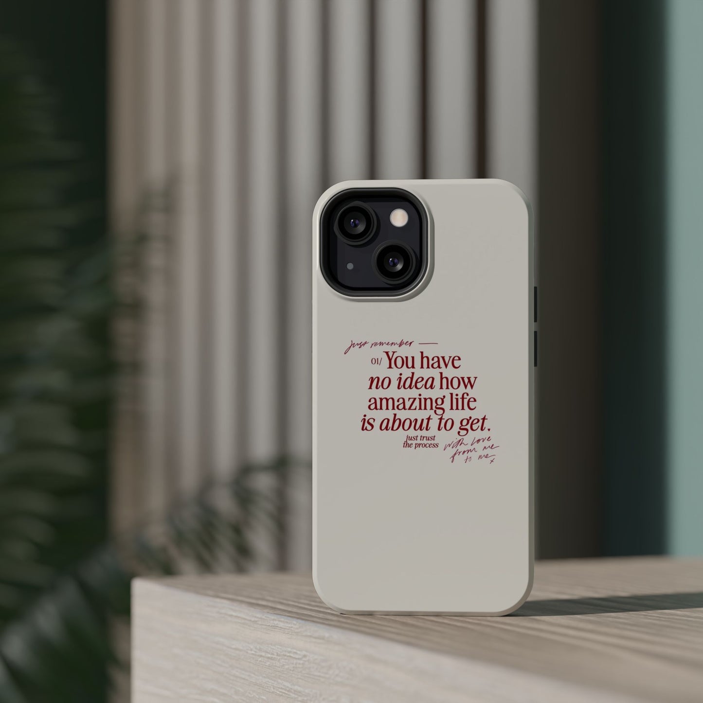 Magnetic IPhone Cases, Motivational Self Love Quote, Fashionable Feminine Gift Idea, Durable Impact-Resistant, Fashion Accessory,