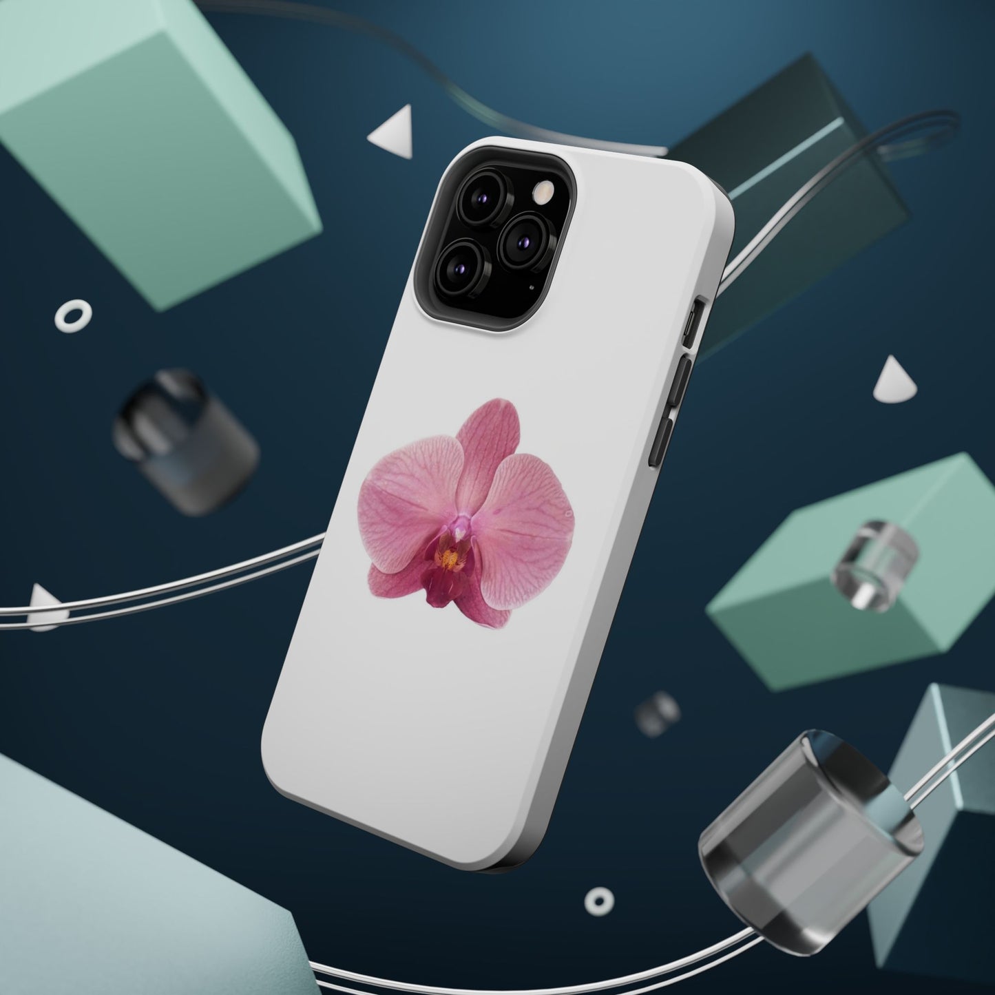 Magnetic IPhone Case, Durable Impact-Resistant Floral Feminine Fashionable Cover, Gift for Her, Protective Smartphone Shell, Trendy