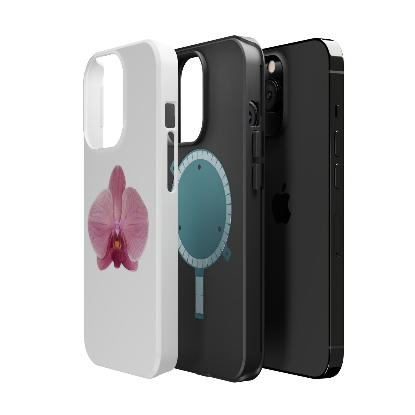 Magnetic IPhone Case, Durable Impact-Resistant Floral Feminine Fashionable Cover, Gift for Her, Protective Smartphone Shell, Trendy