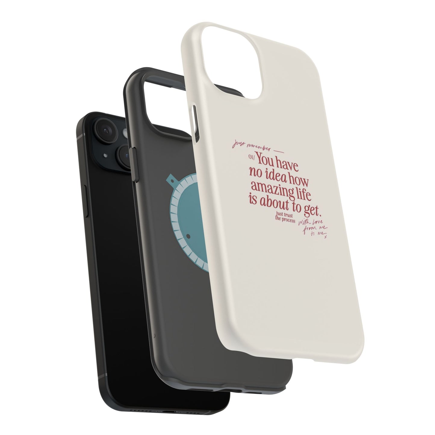 Magnetic IPhone Cases, Motivational Self Love Quote, Fashionable Feminine Gift Idea, Durable Impact-Resistant, Fashion Accessory,