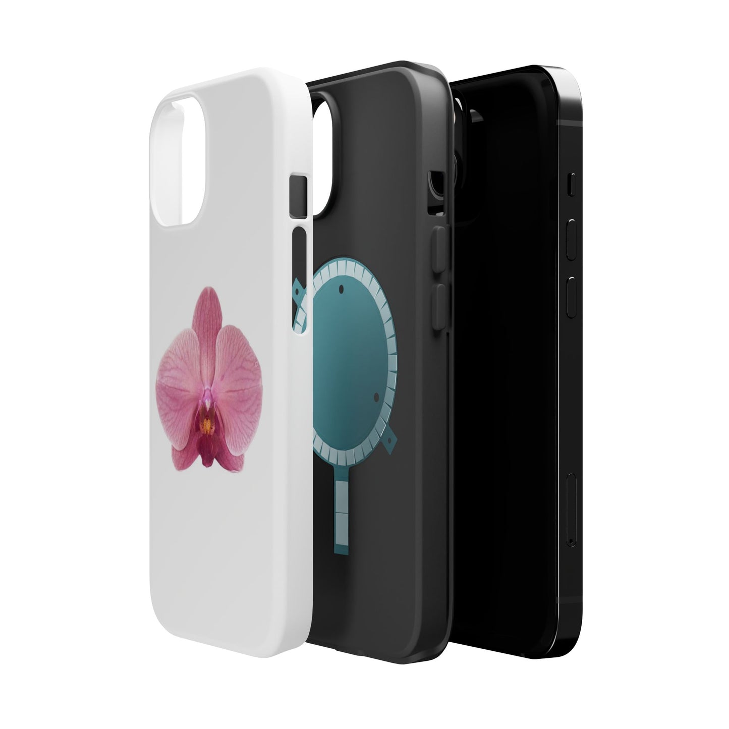 Magnetic IPhone Case, Durable Impact-Resistant Floral Feminine Fashionable Cover, Gift for Her, Protective Smartphone Shell, Trendy