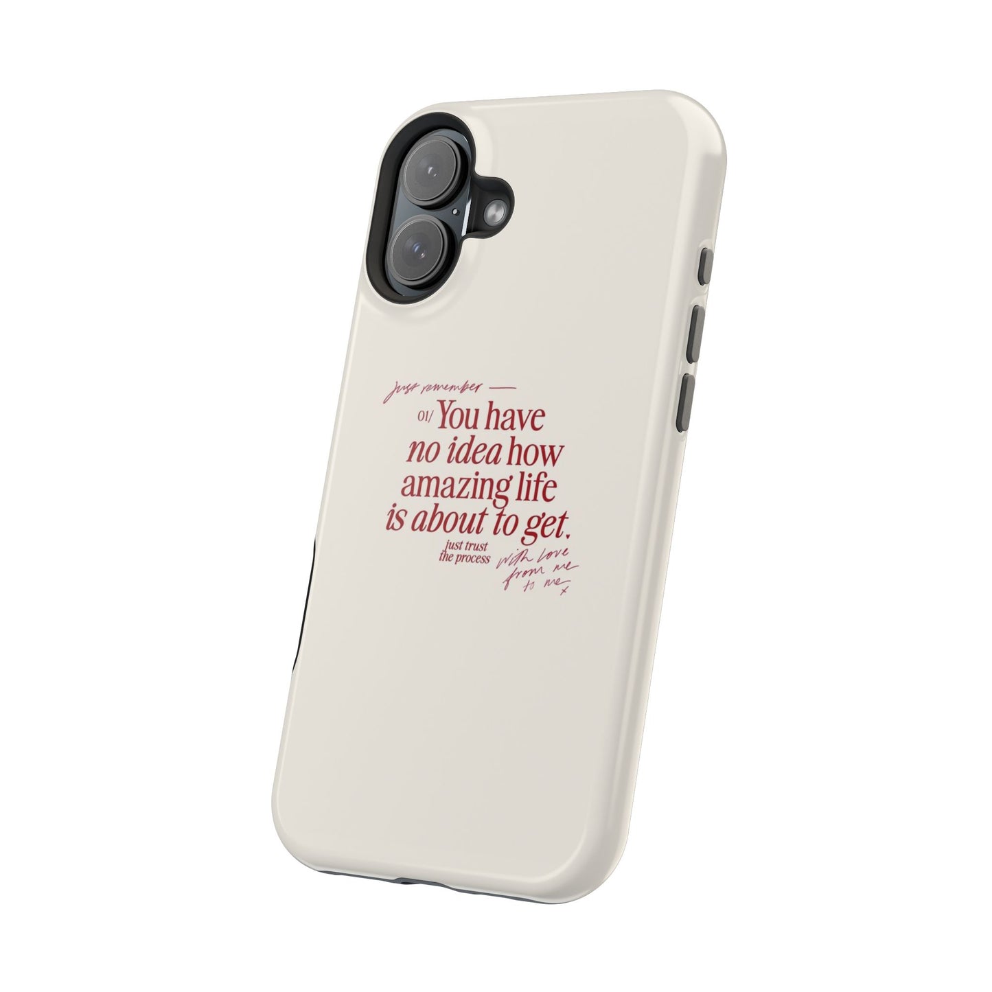 Magnetic IPhone Cases, Motivational Self Love Quote, Fashionable Feminine Gift Idea, Durable Impact-Resistant, Fashion Accessory,