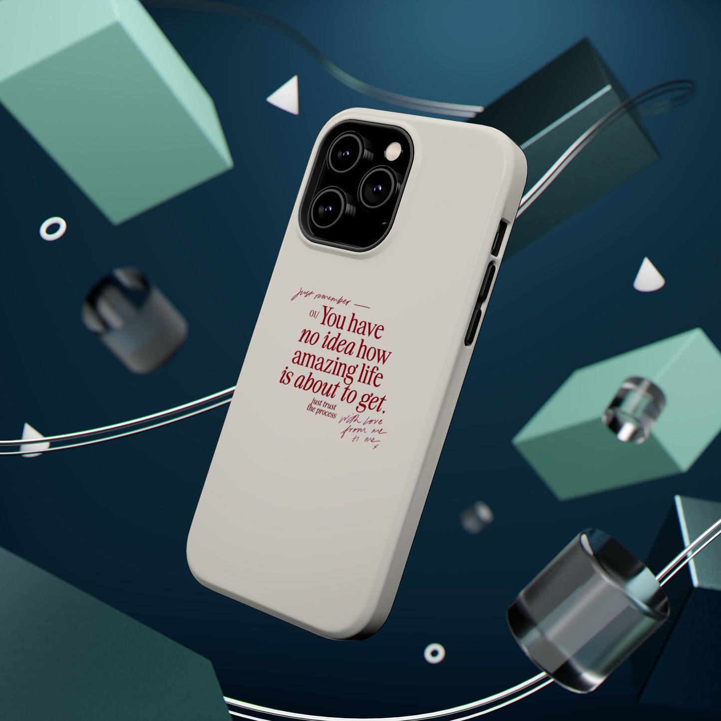 Magnetic IPhone Cases, Motivational Self Love Quote, Fashionable Feminine Gift Idea, Durable Impact-Resistant, Fashion Accessory,