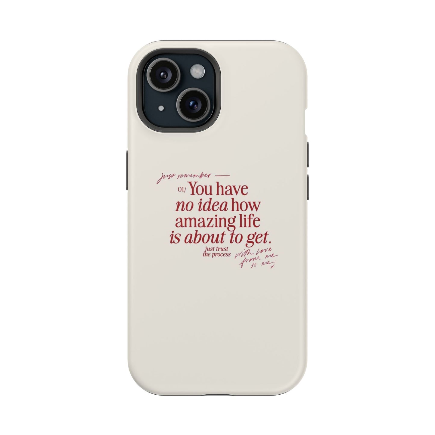 Magnetic IPhone Cases, Motivational Self Love Quote, Fashionable Feminine Gift Idea, Durable Impact-Resistant, Fashion Accessory,