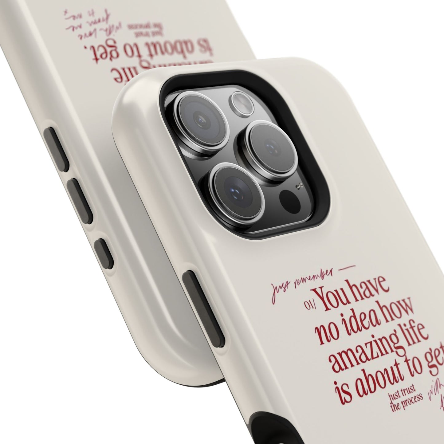 Magnetic IPhone Cases, Motivational Self Love Quote, Fashionable Feminine Gift Idea, Durable Impact-Resistant, Fashion Accessory,