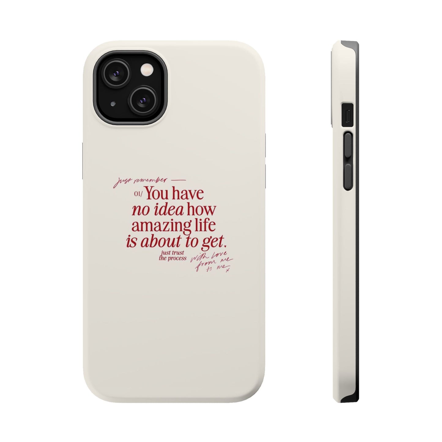 Magnetic IPhone Cases, Motivational Self Love Quote, Fashionable Feminine Gift Idea, Durable Impact-Resistant, Fashion Accessory,
