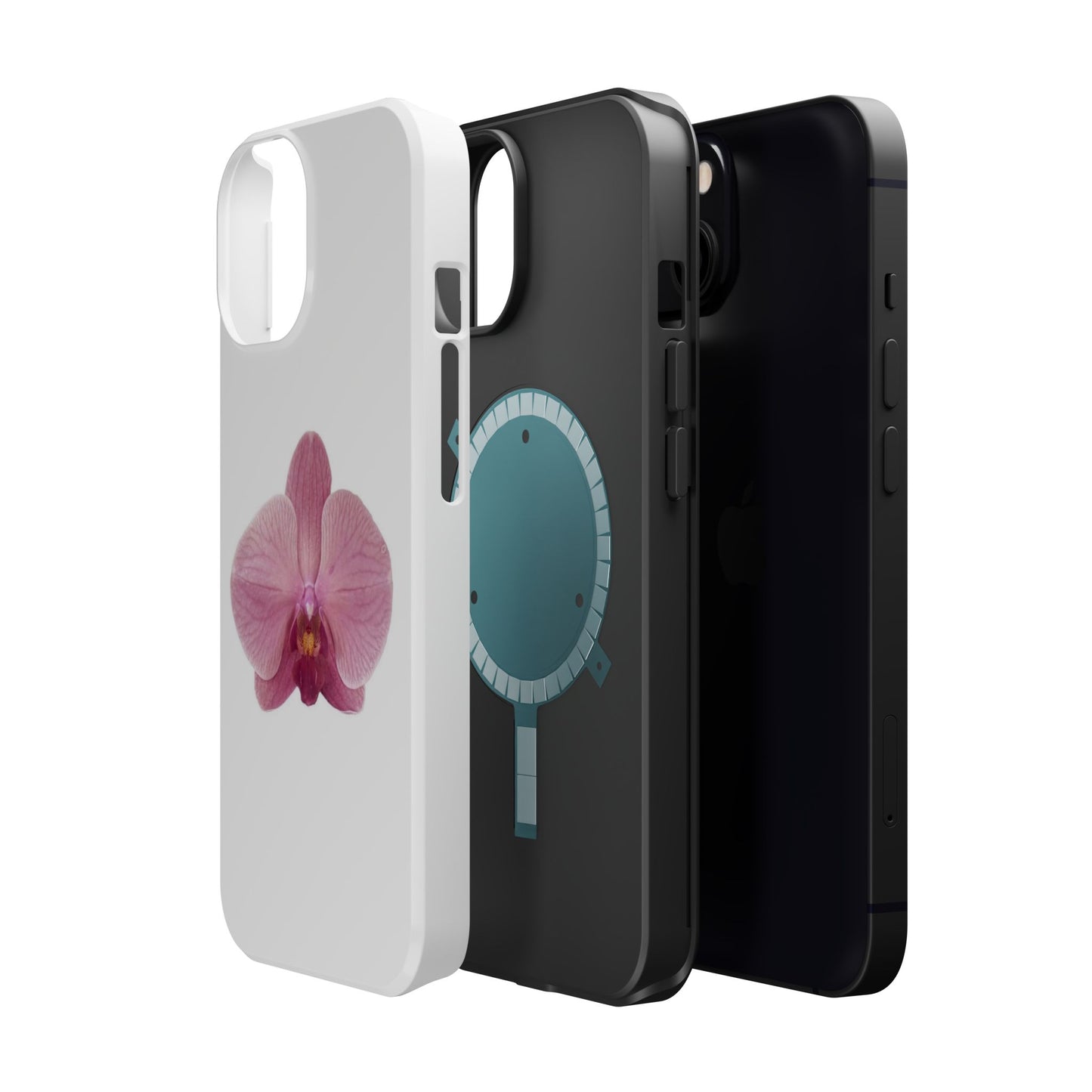 Magnetic IPhone Case, Durable Impact-Resistant Floral Feminine Fashionable Cover, Gift for Her, Protective Smartphone Shell, Trendy
