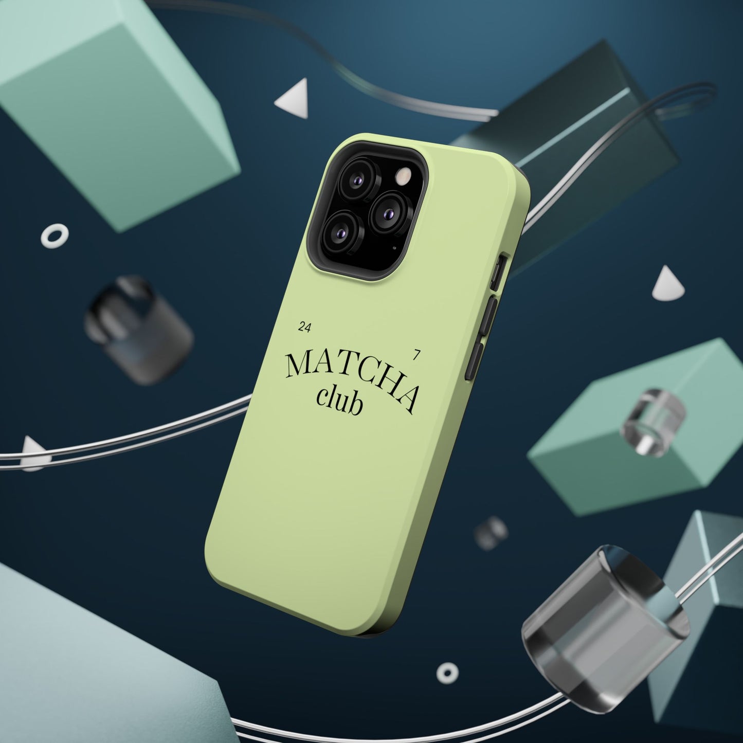 Magnetic IPhone Case, Matcha Coffee Lover, Impact-Resistant Case, Coffee Date Enthusiast, Matcha with Friends, Protective Phone Cover