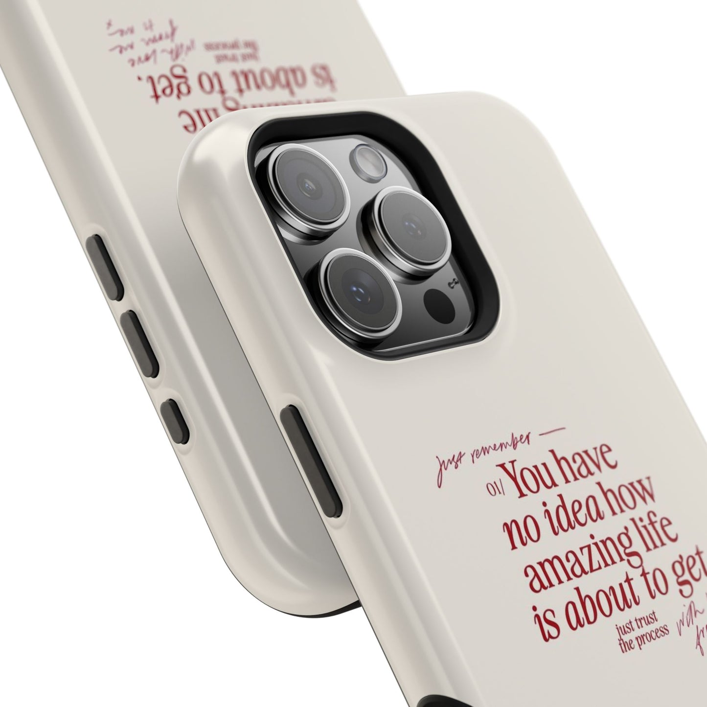 Magnetic IPhone Cases, Motivational Self Love Quote, Fashionable Feminine Gift Idea, Durable Impact-Resistant, Fashion Accessory,