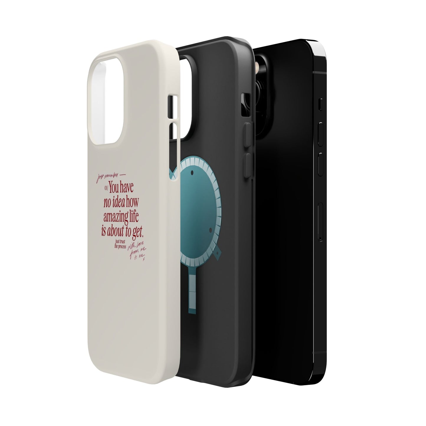 Magnetic IPhone Cases, Motivational Self Love Quote, Fashionable Feminine Gift Idea, Durable Impact-Resistant, Fashion Accessory,