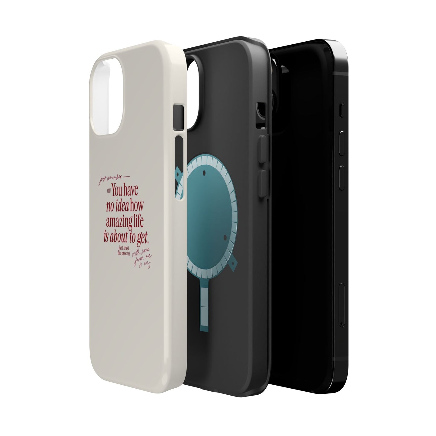 Magnetic IPhone Cases, Motivational Self Love Quote, Fashionable Feminine Gift Idea, Durable Impact-Resistant, Fashion Accessory,