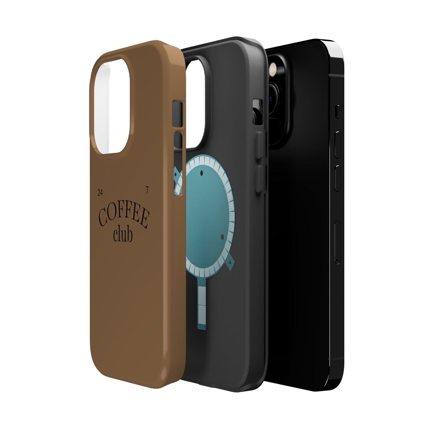 Magnetic iPhone Case, Coffee Lover, Impact-Resistant Case, Coffee Date Enthusiast, Matcha with Friend, Protective Phone Cover