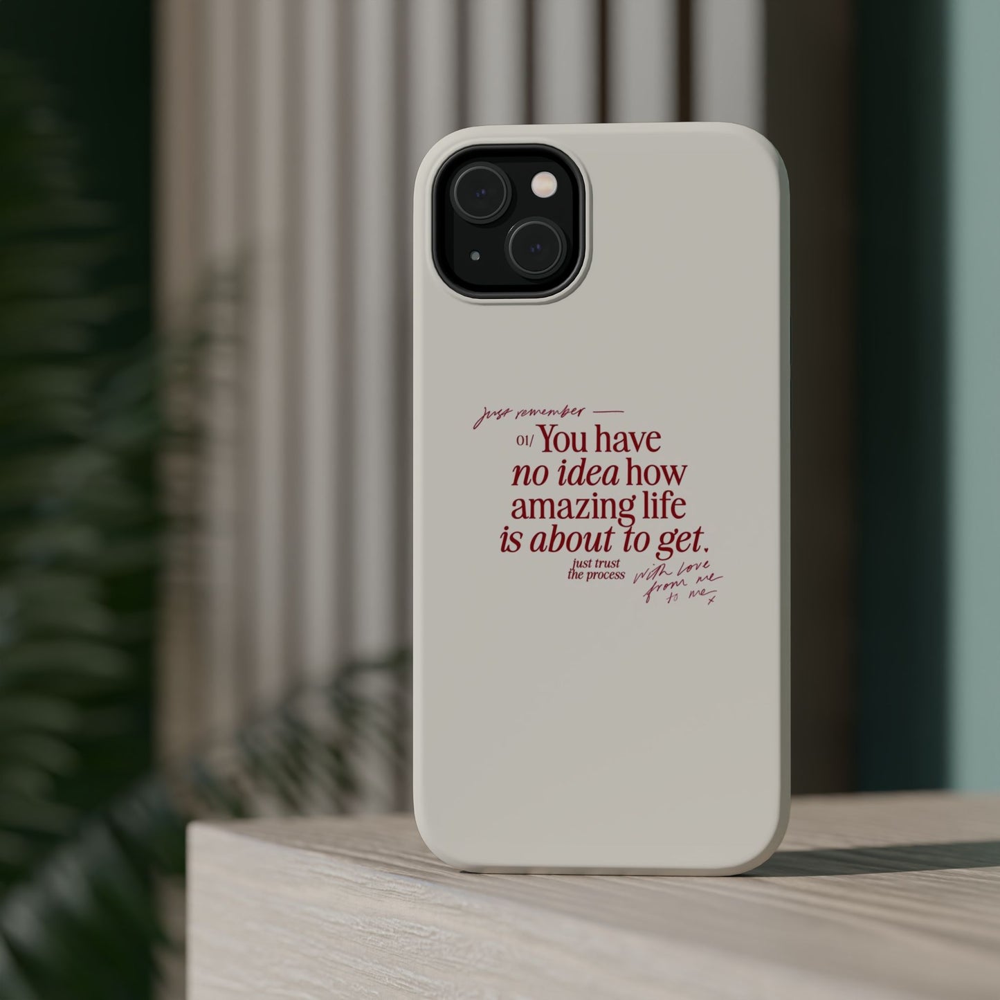 Magnetic IPhone Cases, Motivational Self Love Quote, Fashionable Feminine Gift Idea, Durable Impact-Resistant, Fashion Accessory,