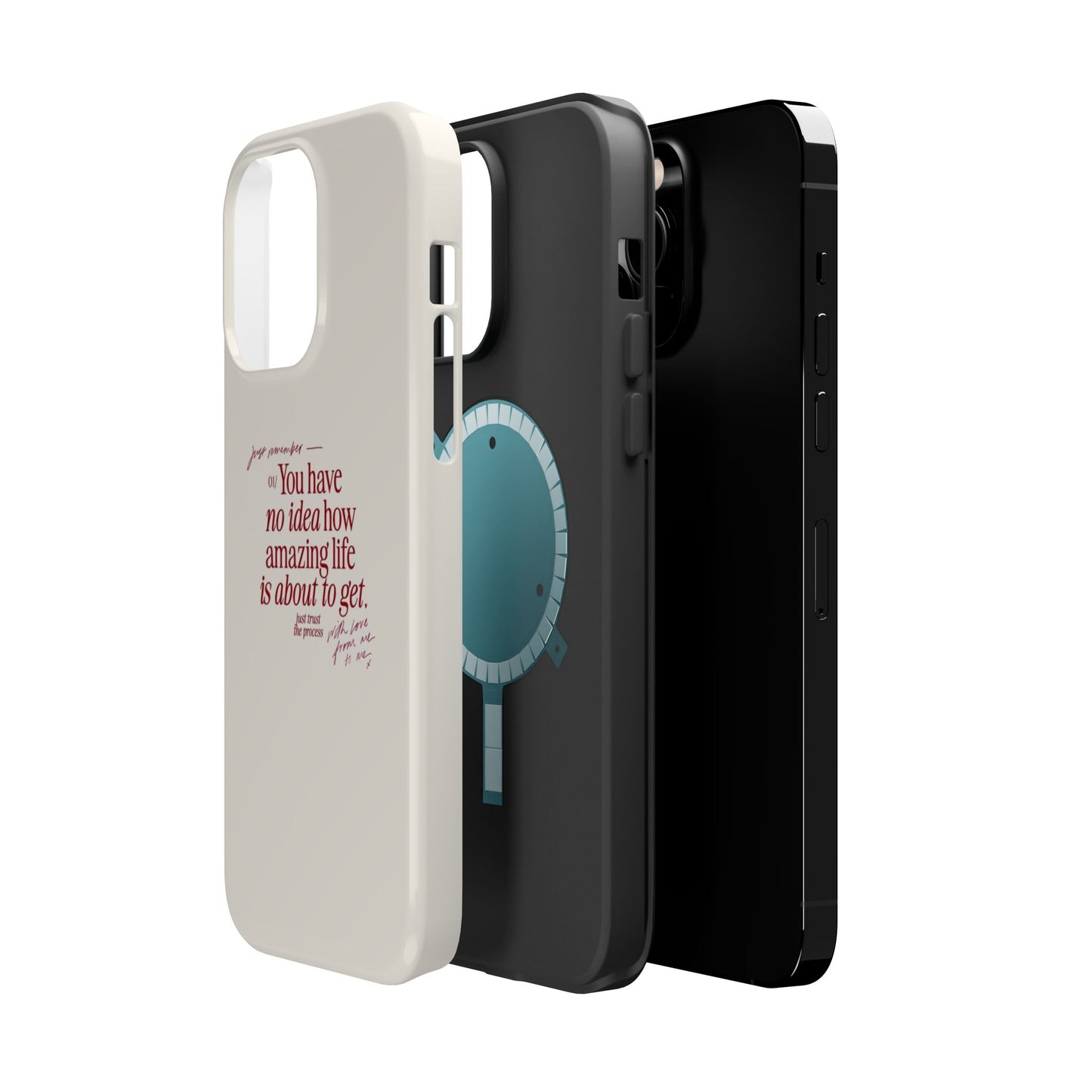 Magnetic IPhone Cases, Motivational Self Love Quote, Fashionable Feminine Gift Idea, Durable Impact-Resistant, Fashion Accessory,