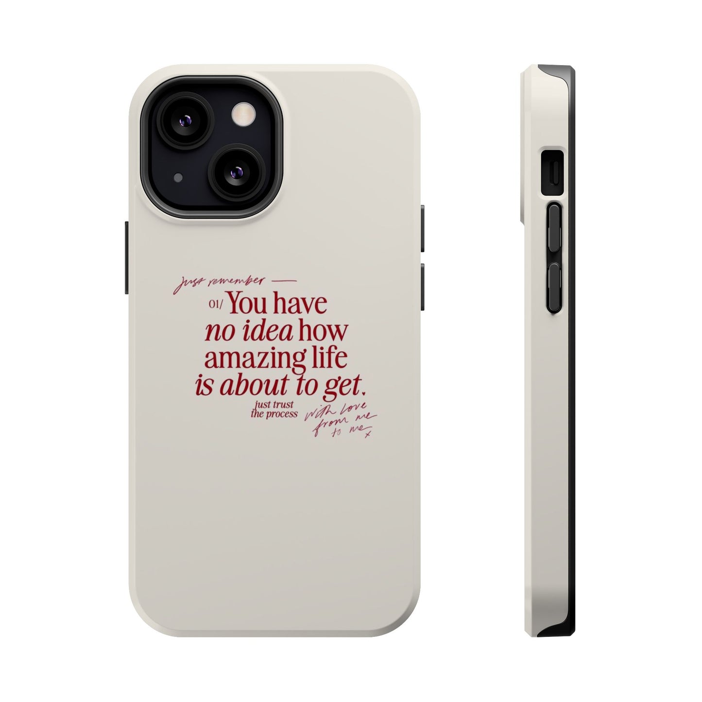 Magnetic IPhone Cases, Motivational Self Love Quote, Fashionable Feminine Gift Idea, Durable Impact-Resistant, Fashion Accessory,