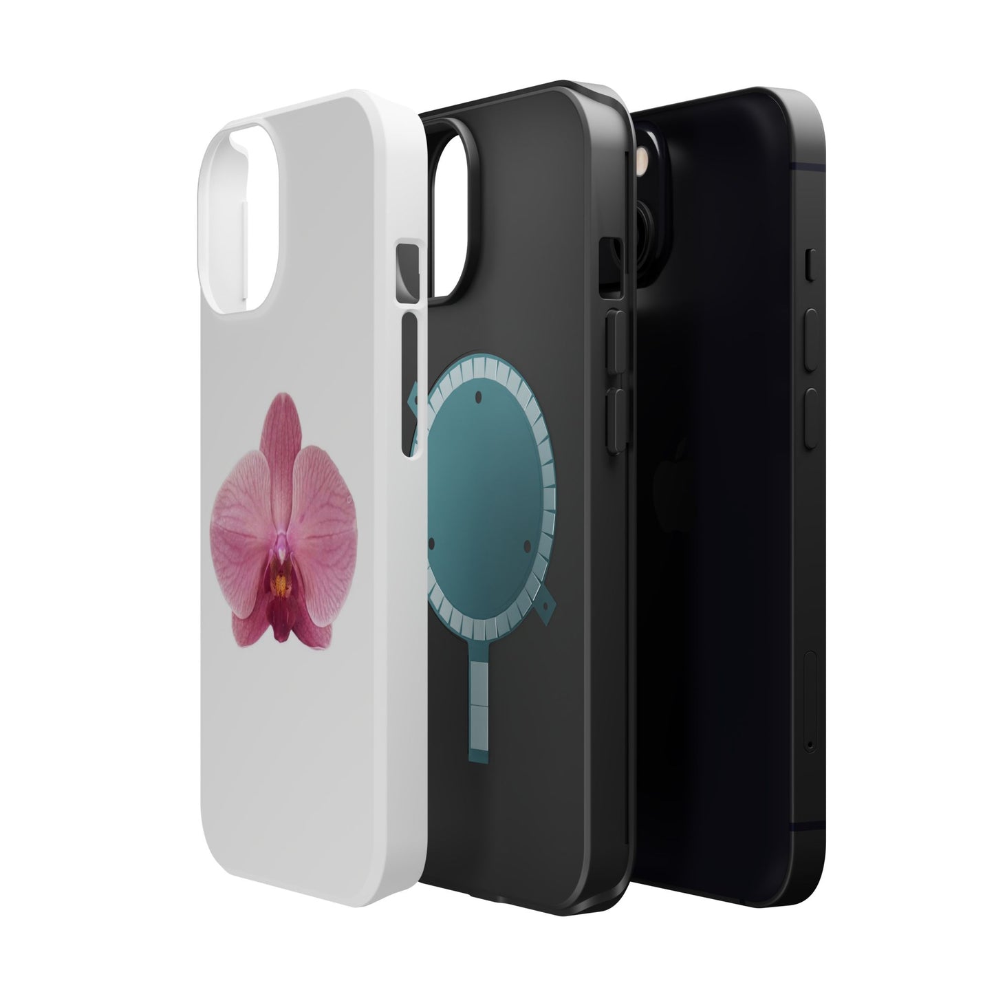 Magnetic IPhone Case, Durable Impact-Resistant Floral Feminine Fashionable Cover, Gift for Her, Protective Smartphone Shell, Trendy