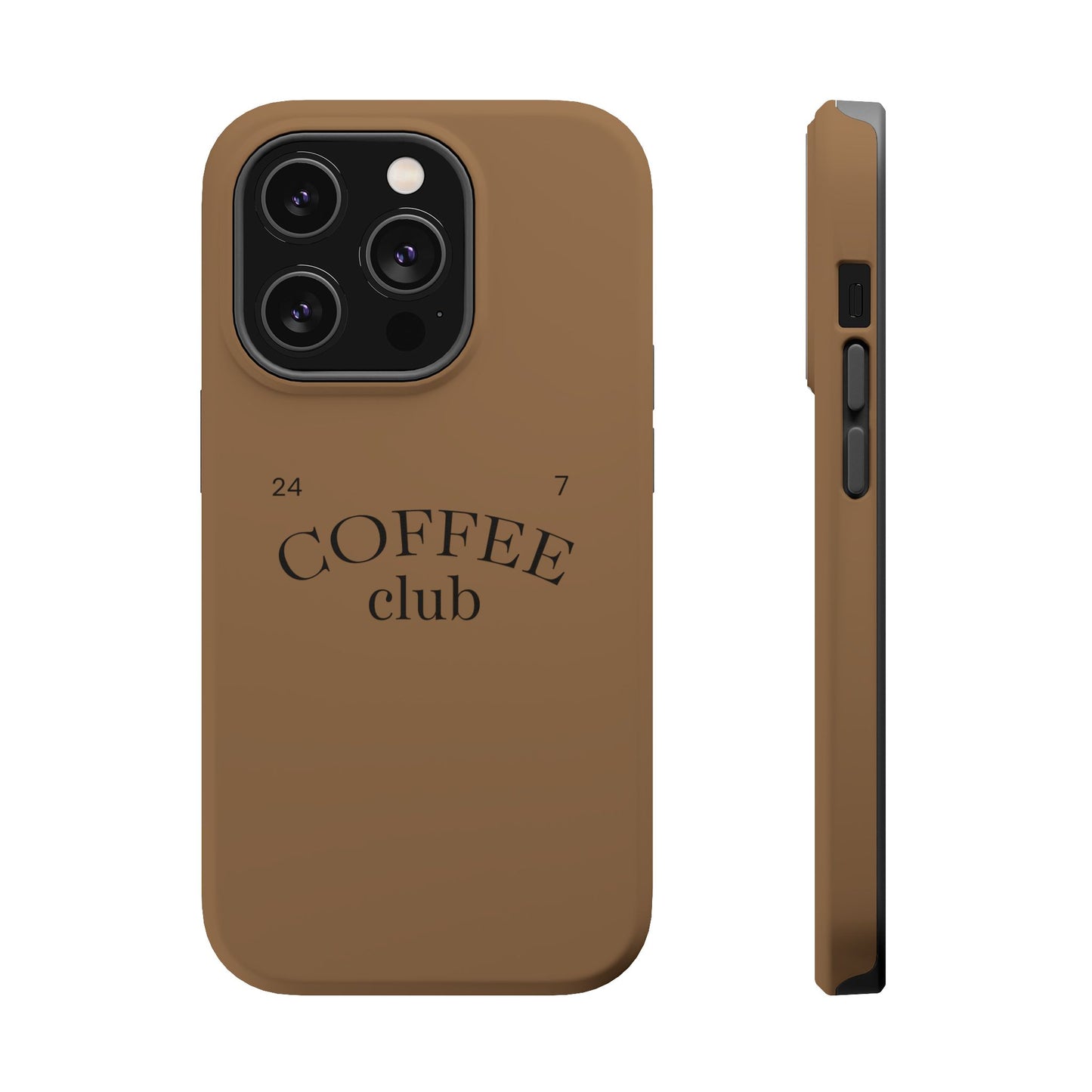 Magnetic iPhone Case, Coffee Lover, Impact-Resistant Case, Coffee Date Enthusiast, Matcha with Friend, Protective Phone Cover