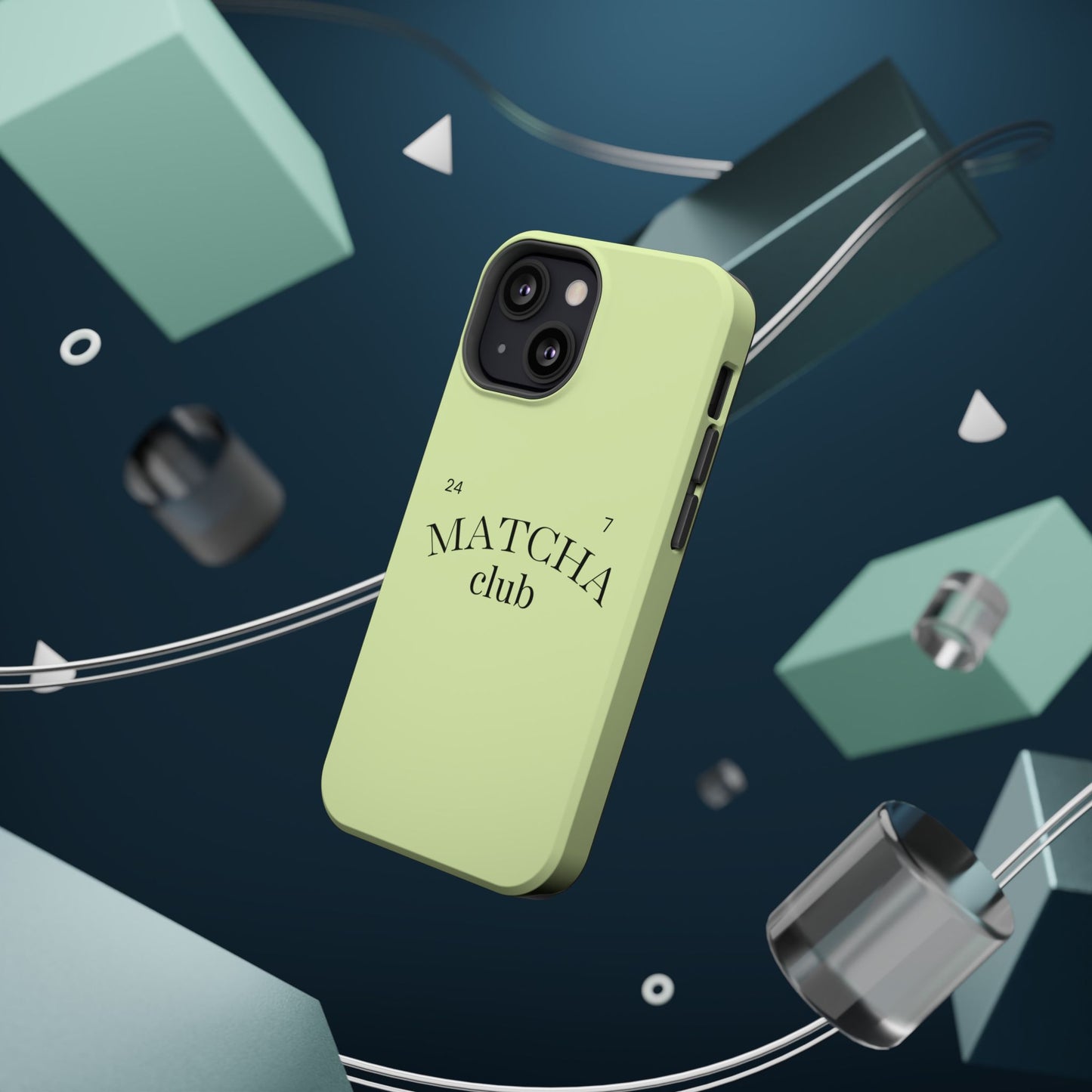 Magnetic IPhone Case, Matcha Coffee Lover, Impact-Resistant Case, Coffee Date Enthusiast, Matcha with Friends, Protective Phone Cover