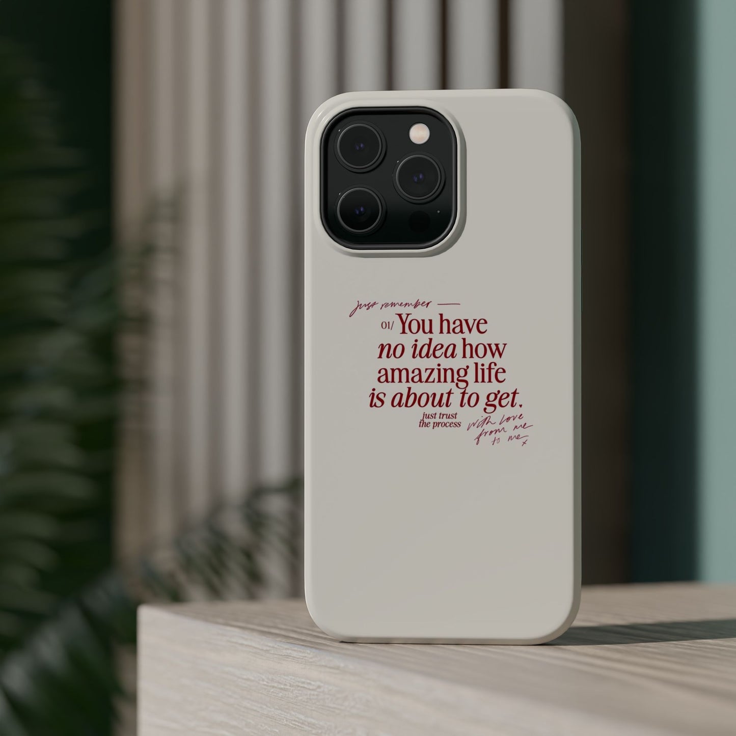 Magnetic IPhone Cases, Motivational Self Love Quote, Fashionable Feminine Gift Idea, Durable Impact-Resistant, Fashion Accessory,