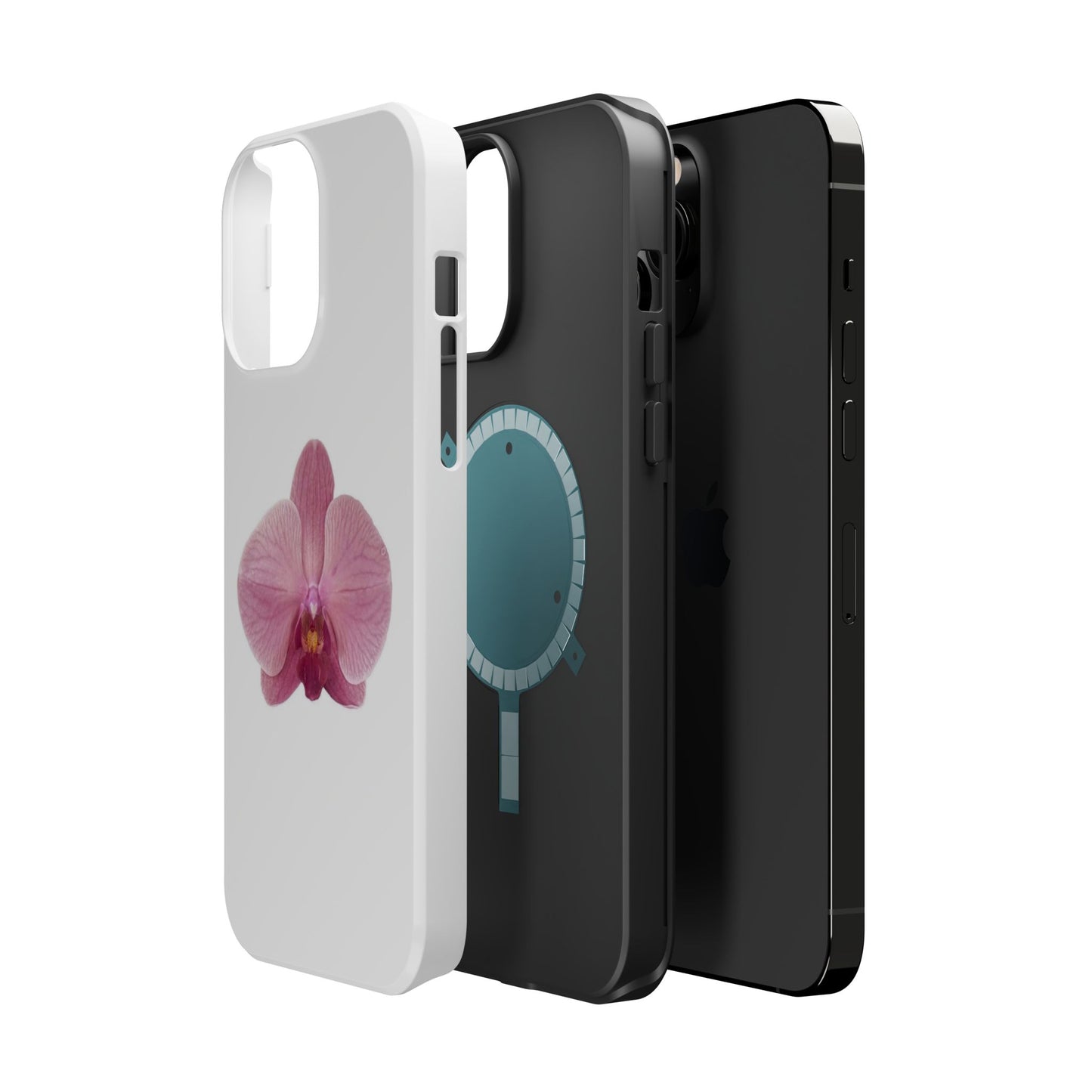 Magnetic IPhone Case, Durable Impact-Resistant Floral Feminine Fashionable Cover, Gift for Her, Protective Smartphone Shell, Trendy