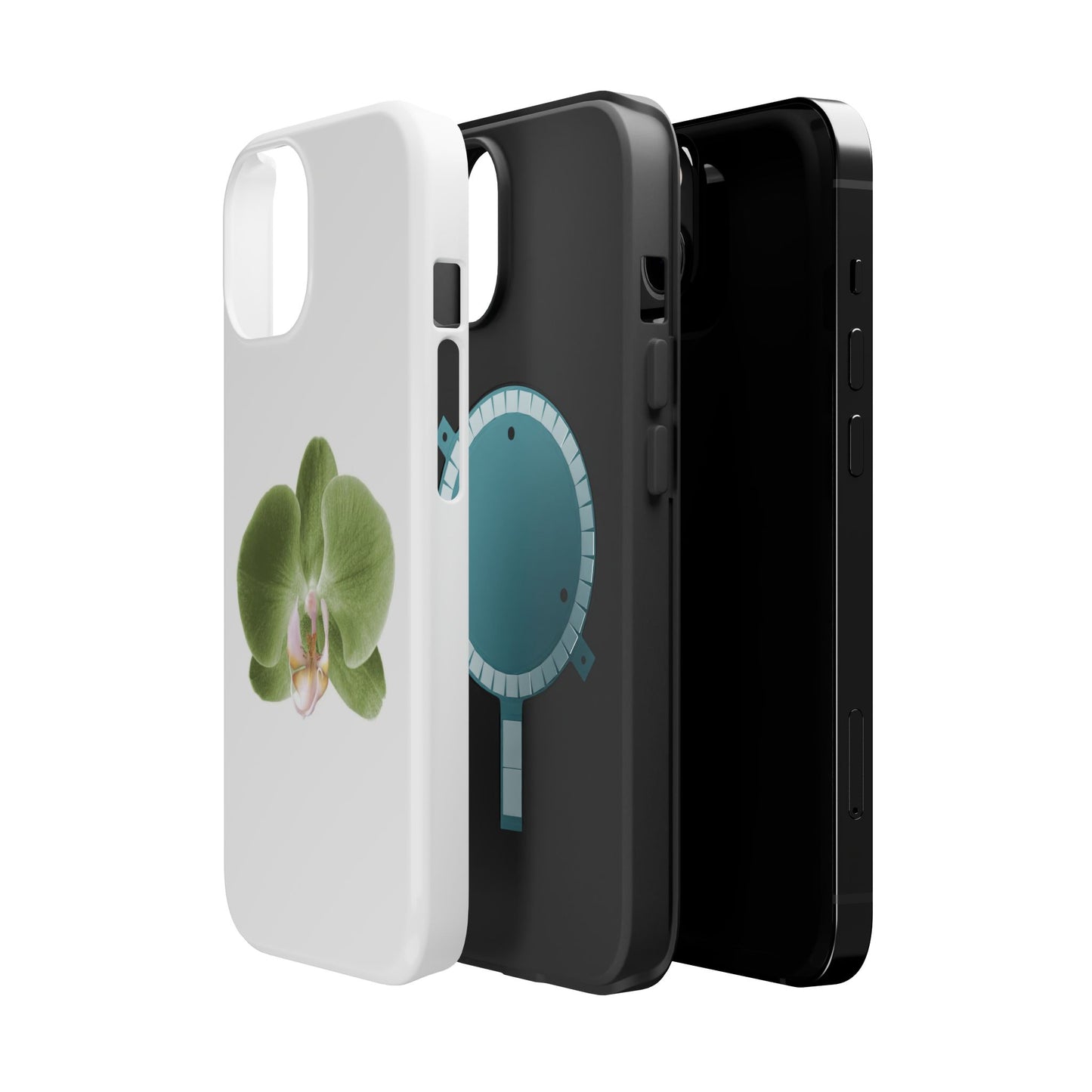 Magnetic IPhone Case, Durable Impact-Resistant Floral Feminine Fashionable Cover, Gift for Her, Protective Smartphone Shell, Trendy