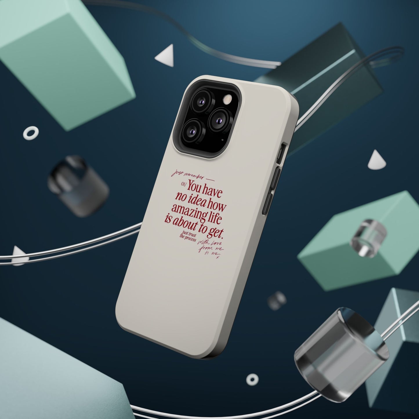 Magnetic IPhone Cases, Motivational Self Love Quote, Fashionable Feminine Gift Idea, Durable Impact-Resistant, Fashion Accessory,