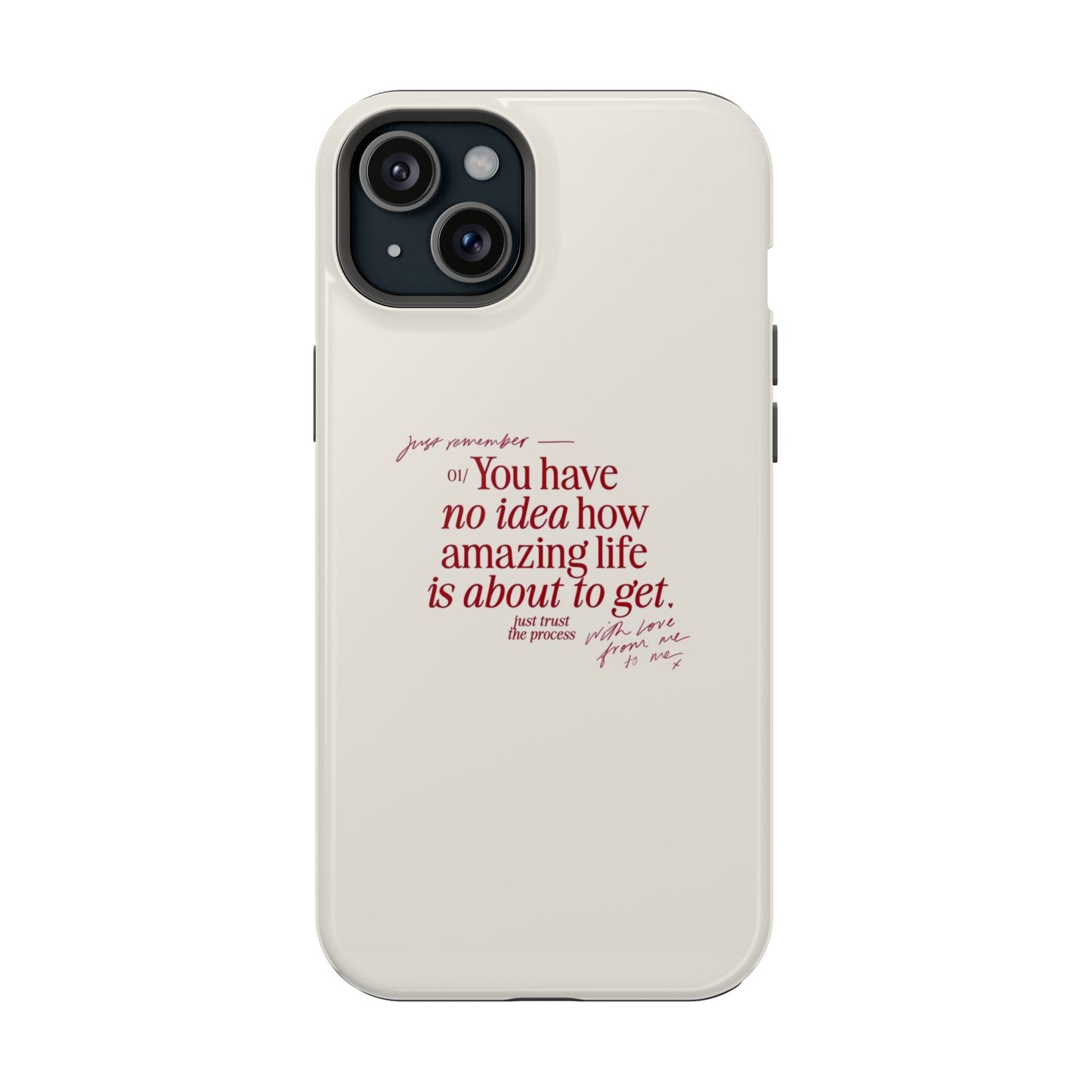 Magnetic IPhone Cases, Motivational Self Love Quote, Fashionable Feminine Gift Idea, Durable Impact-Resistant, Fashion Accessory,
