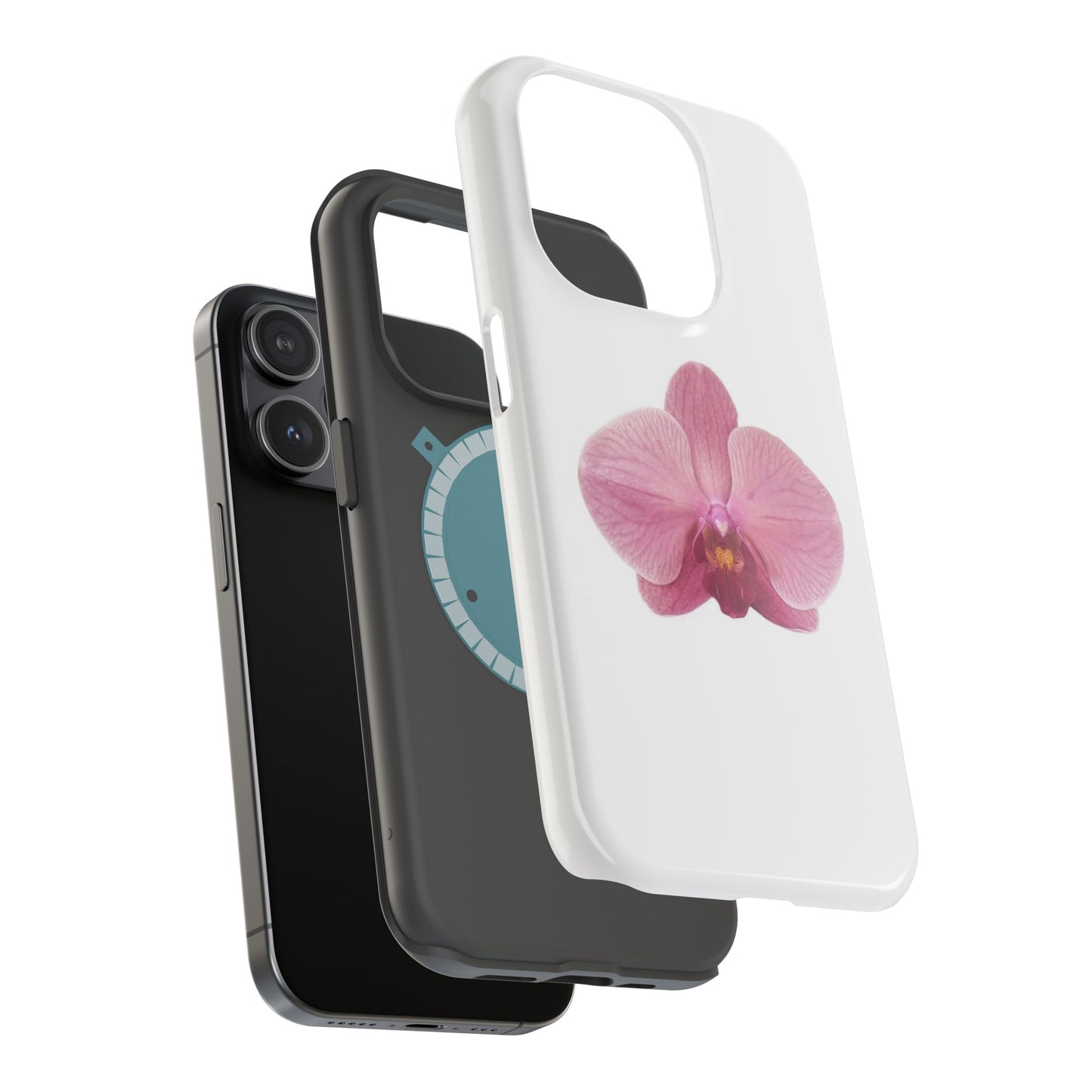 Magnetic IPhone Case, Durable Impact-Resistant Floral Feminine Fashionable Cover, Gift for Her, Protective Smartphone Shell, Trendy