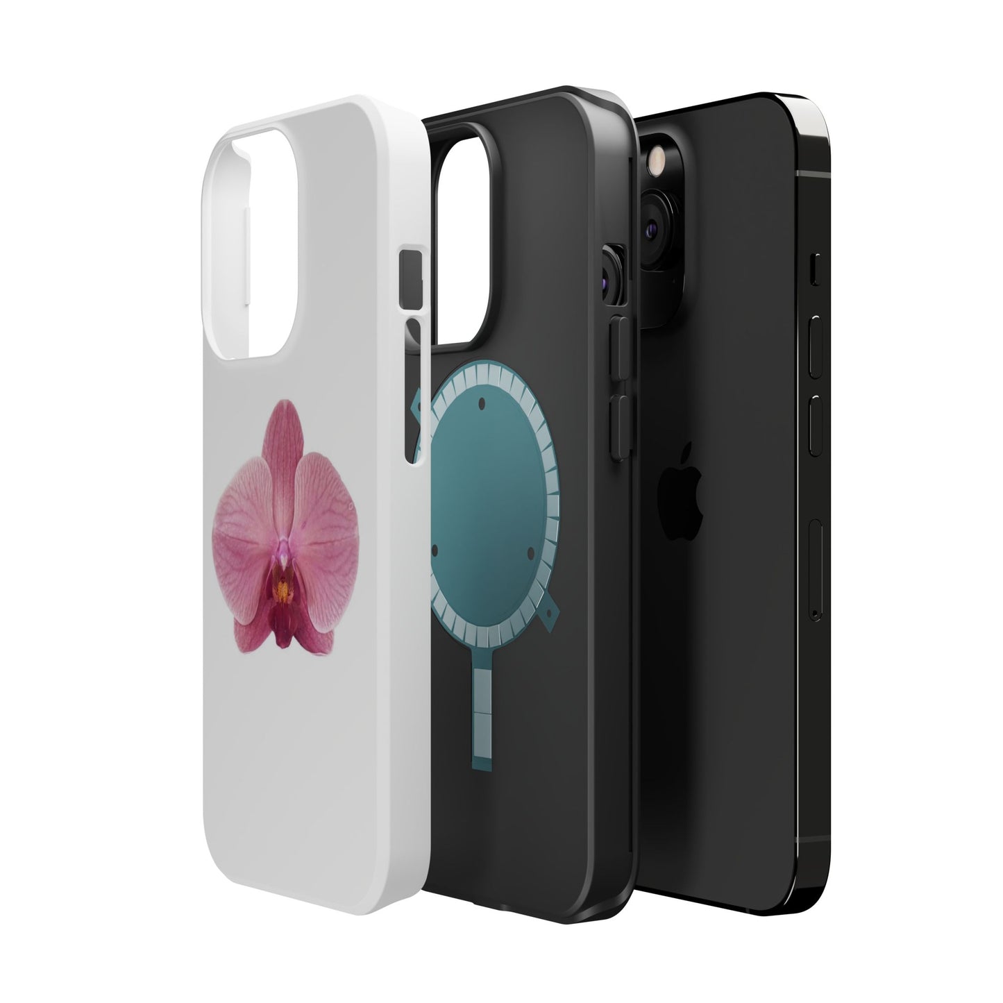 Magnetic IPhone Case, Durable Impact-Resistant Floral Feminine Fashionable Cover, Gift for Her, Protective Smartphone Shell, Trendy