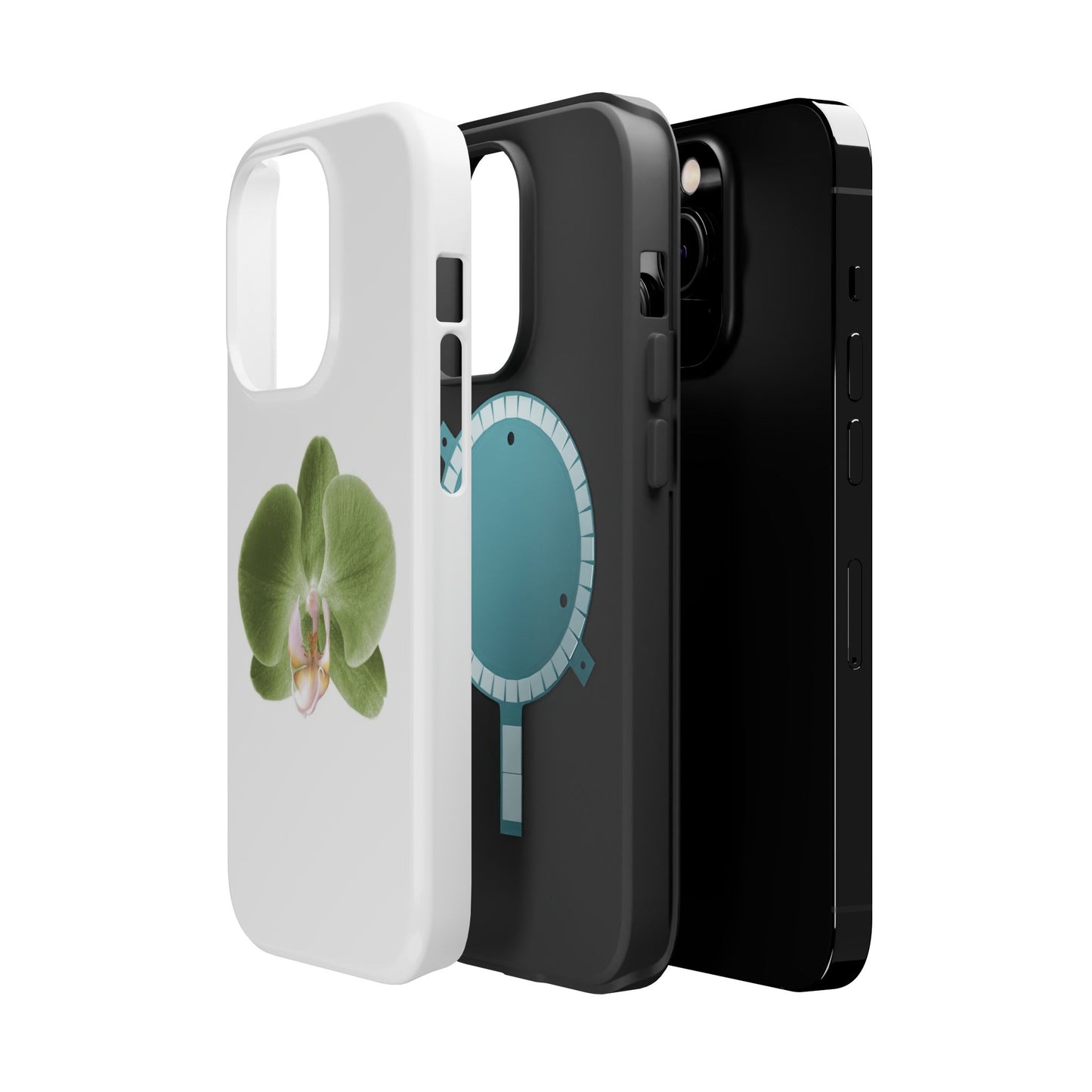 Magnetic IPhone Case, Durable Impact-Resistant Floral Feminine Fashionable Cover, Gift for Her, Protective Smartphone Shell, Trendy