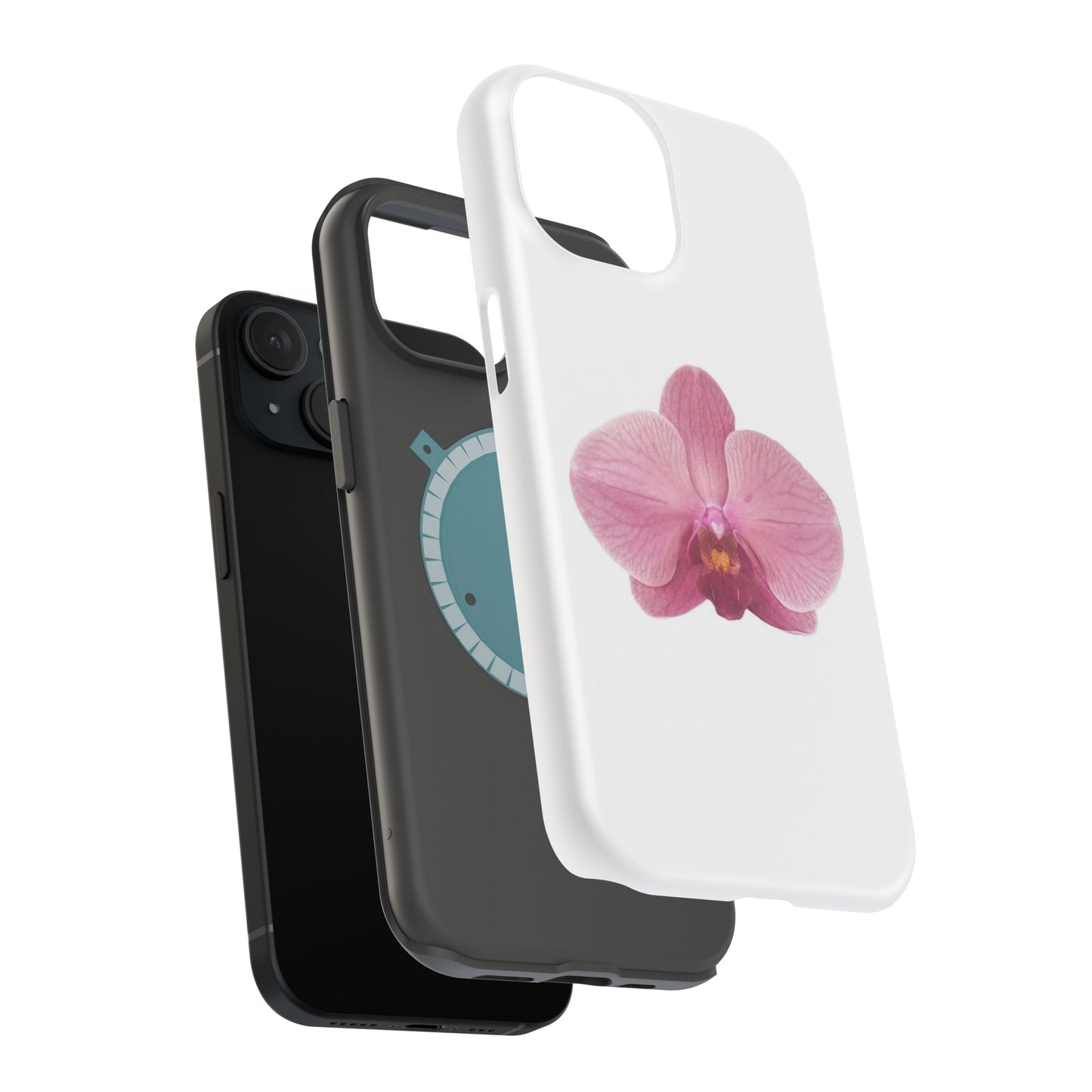 Magnetic IPhone Case, Durable Impact-Resistant Floral Feminine Fashionable Cover, Gift for Her, Protective Smartphone Shell, Trendy