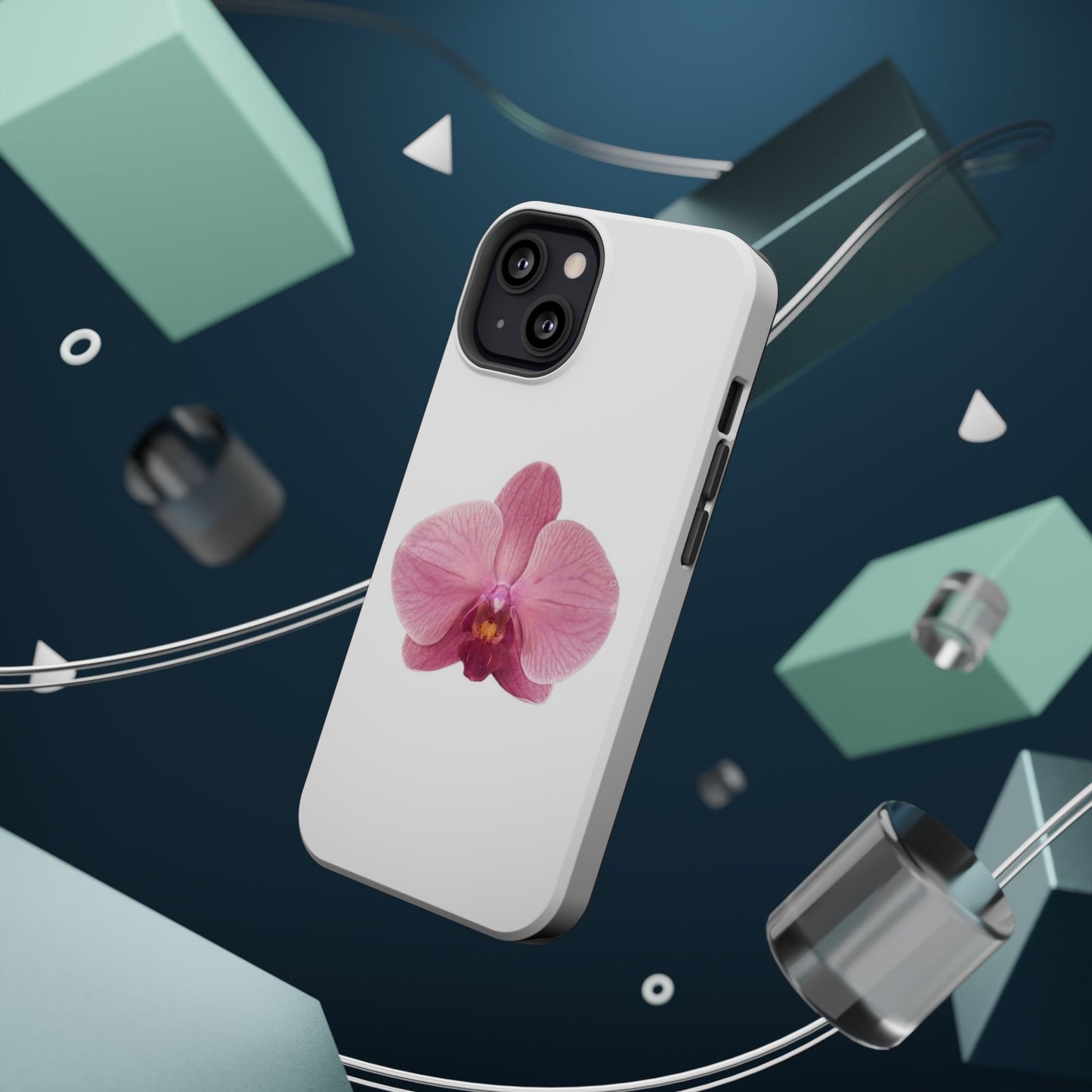 Magnetic IPhone Case, Durable Impact-Resistant Floral Feminine Fashionable Cover, Gift for Her, Protective Smartphone Shell, Trendy