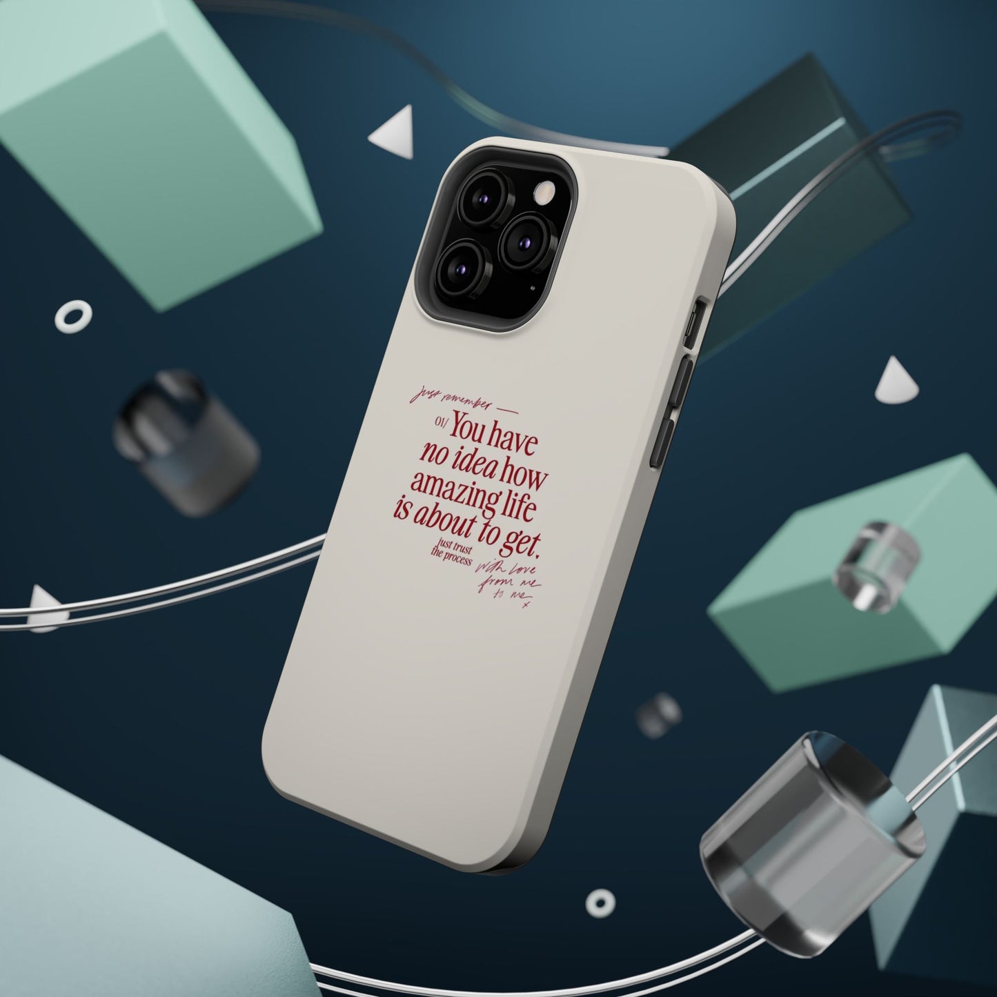 Magnetic IPhone Cases, Motivational Self Love Quote, Fashionable Feminine Gift Idea, Durable Impact-Resistant, Fashion Accessory,