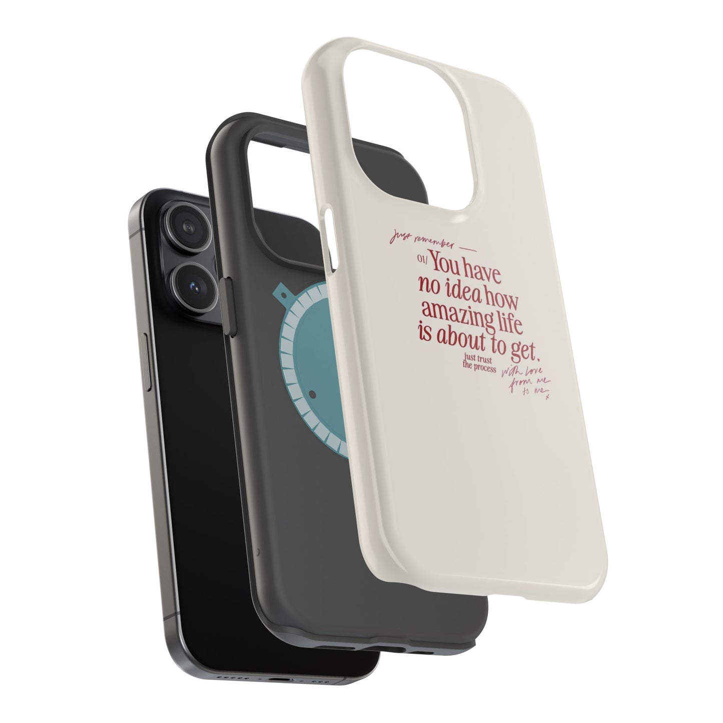 Magnetic IPhone Cases, Motivational Self Love Quote, Fashionable Feminine Gift Idea, Durable Impact-Resistant, Fashion Accessory,