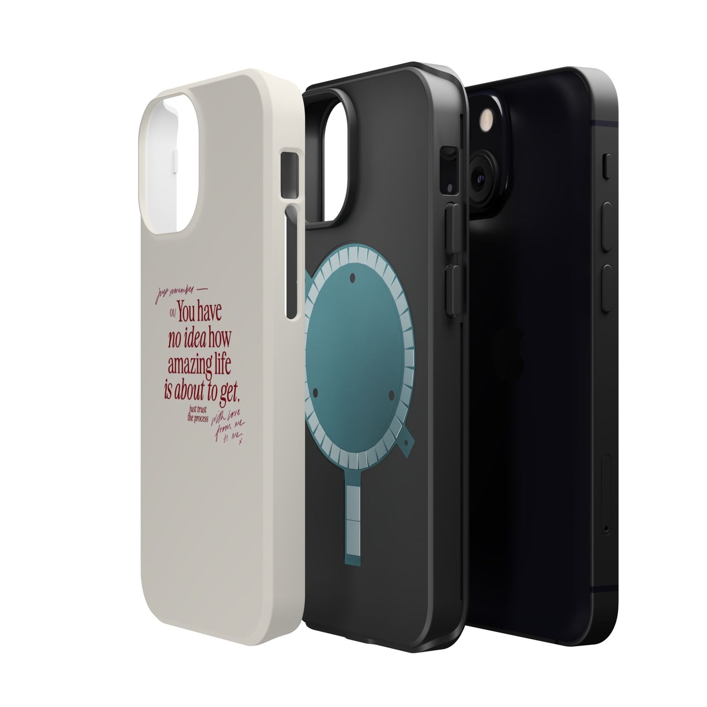Magnetic IPhone Cases, Motivational Self Love Quote, Fashionable Feminine Gift Idea, Durable Impact-Resistant, Fashion Accessory,