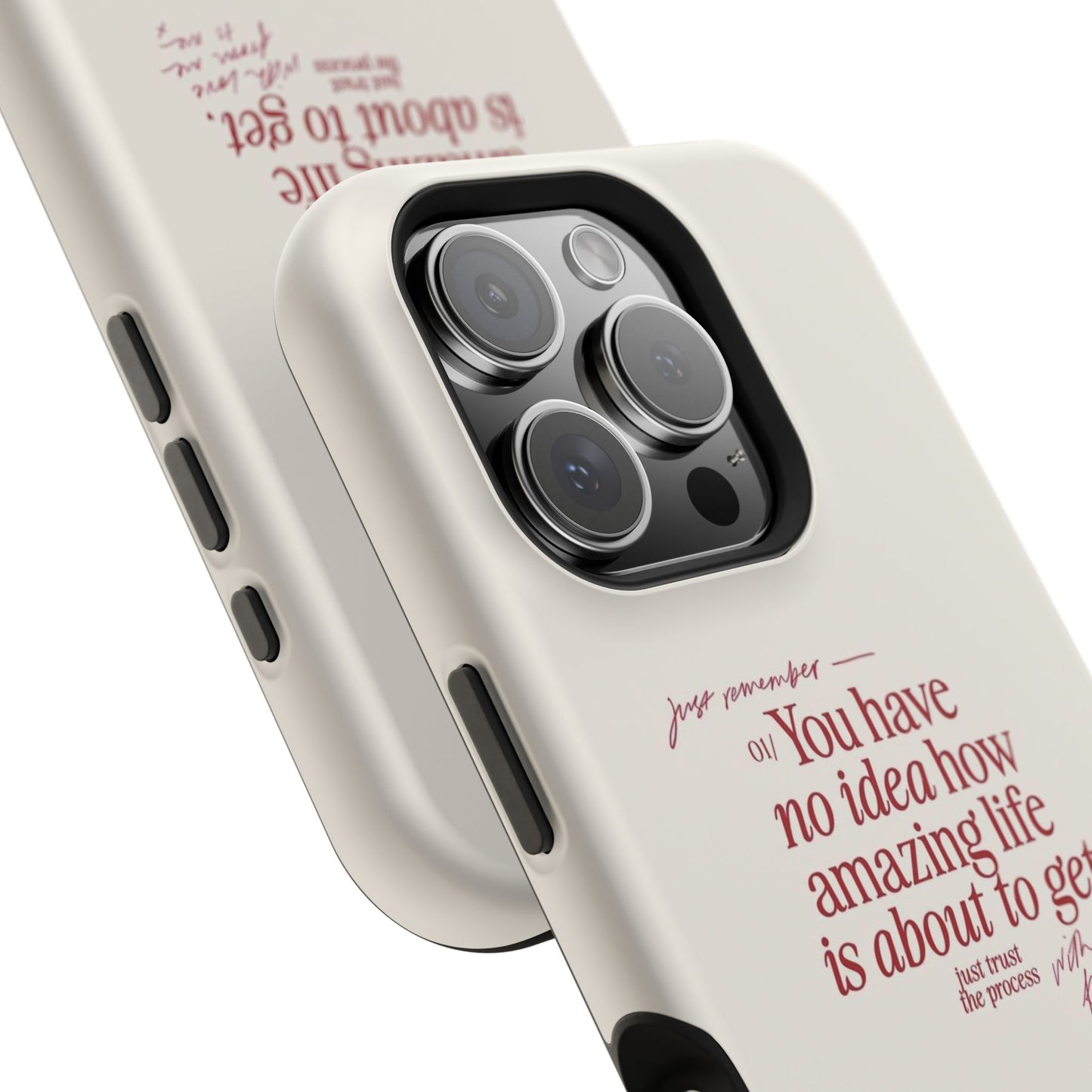 Magnetic IPhone Cases, Motivational Self Love Quote, Fashionable Feminine Gift Idea, Durable Impact-Resistant, Fashion Accessory,