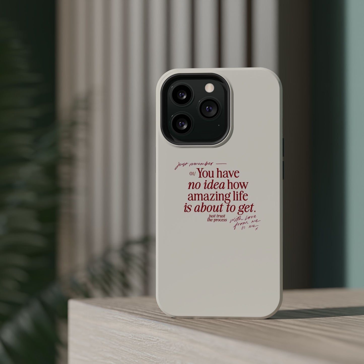 Magnetic IPhone Cases, Motivational Self Love Quote, Fashionable Feminine Gift Idea, Durable Impact-Resistant, Fashion Accessory,
