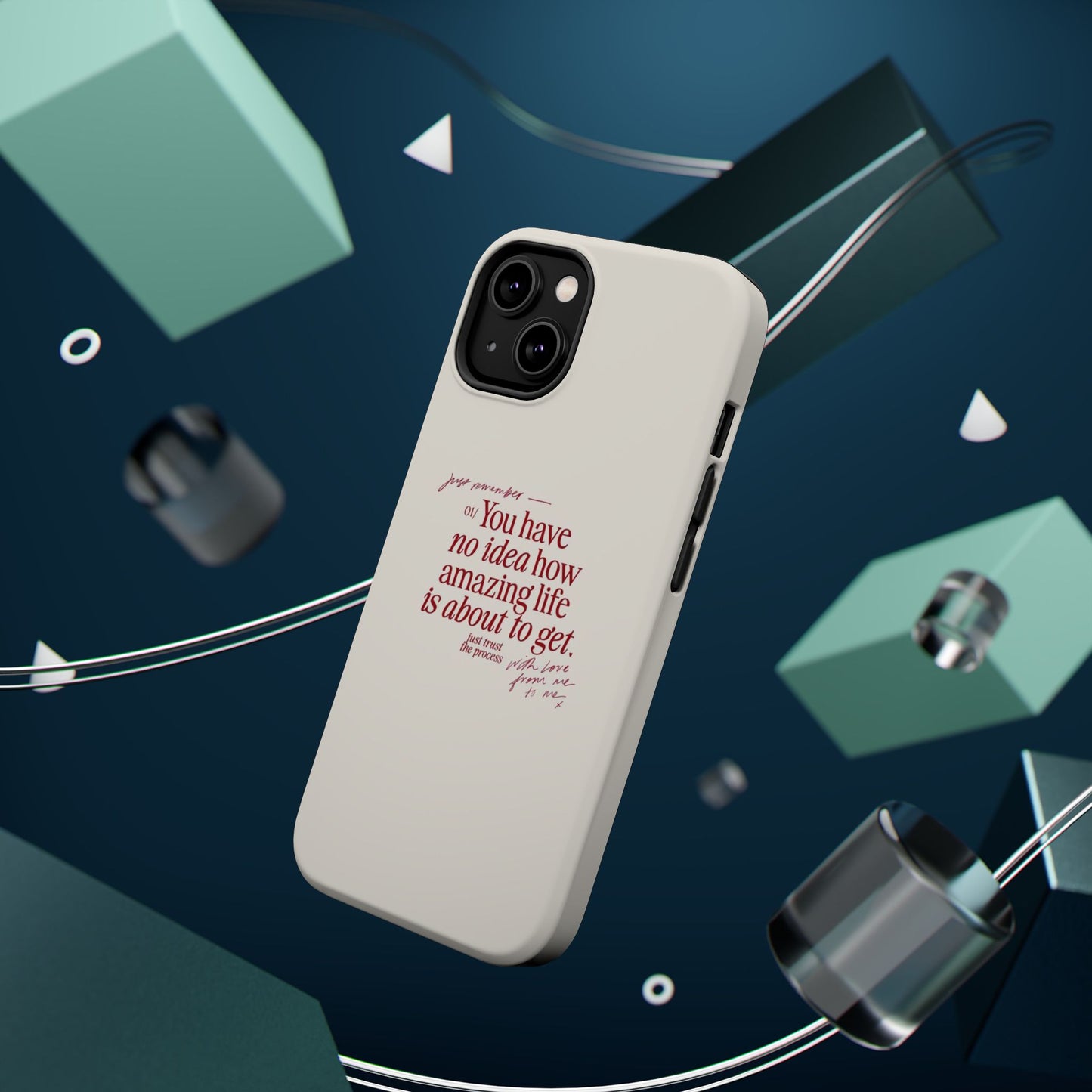 Magnetic IPhone Cases, Motivational Self Love Quote, Fashionable Feminine Gift Idea, Durable Impact-Resistant, Fashion Accessory,