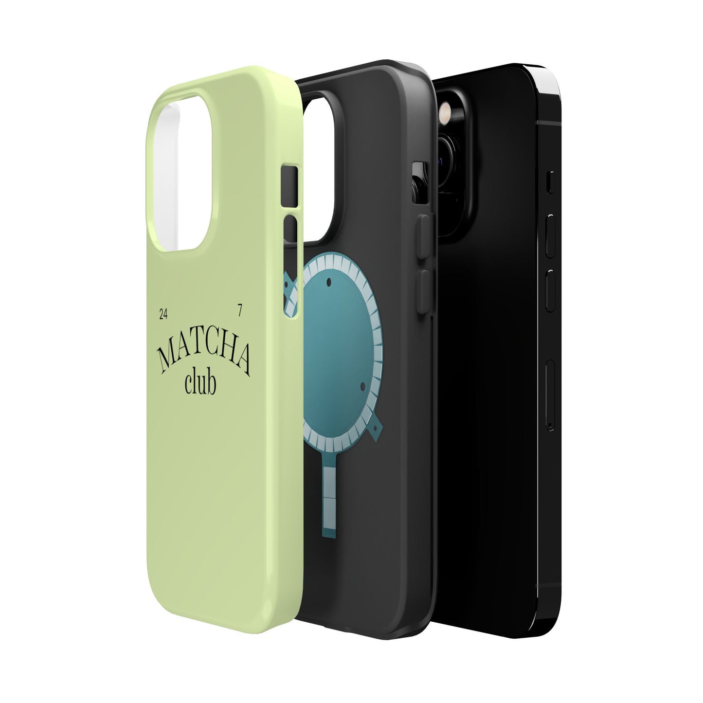 Magnetic IPhone Case, Matcha Coffee Lover, Impact-Resistant Case, Coffee Date Enthusiast, Matcha with Friends, Protective Phone Cover