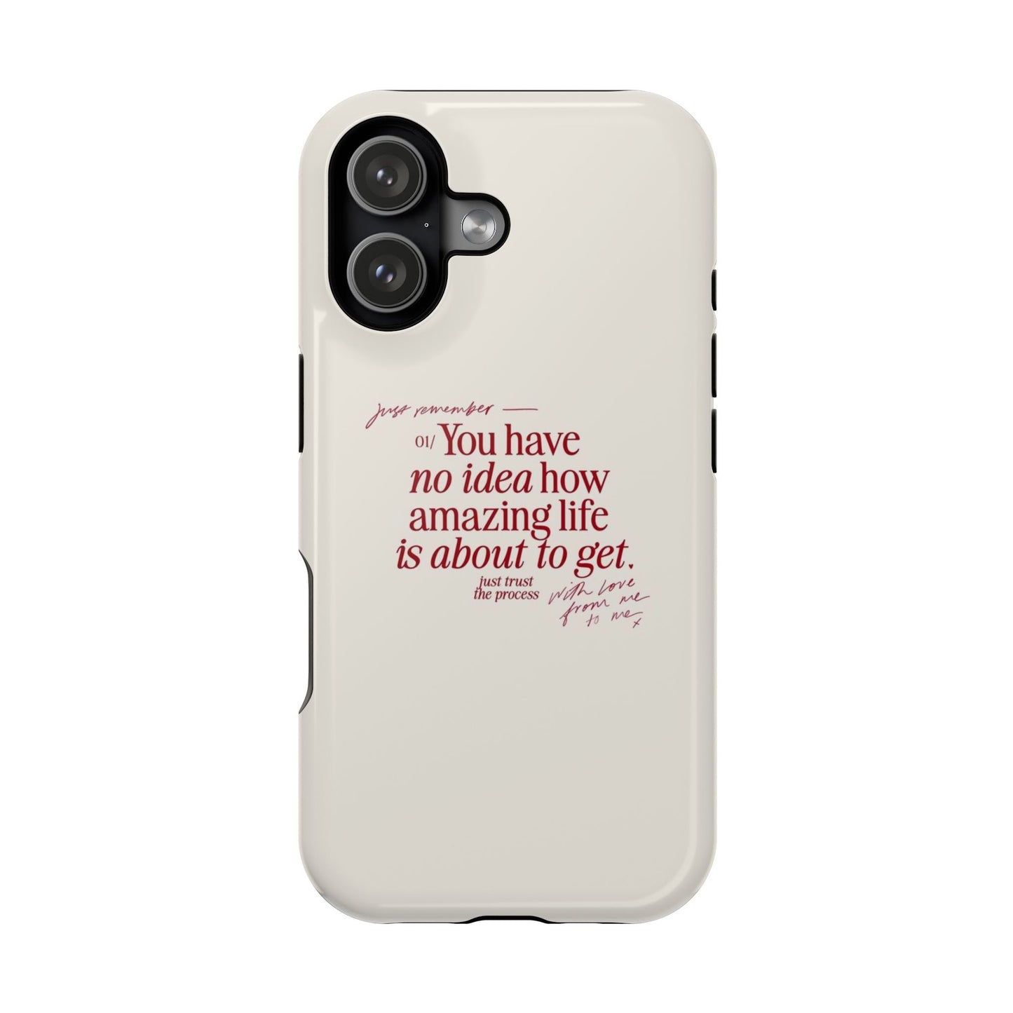 Magnetic IPhone Cases, Motivational Self Love Quote, Fashionable Feminine Gift Idea, Durable Impact-Resistant, Fashion Accessory,