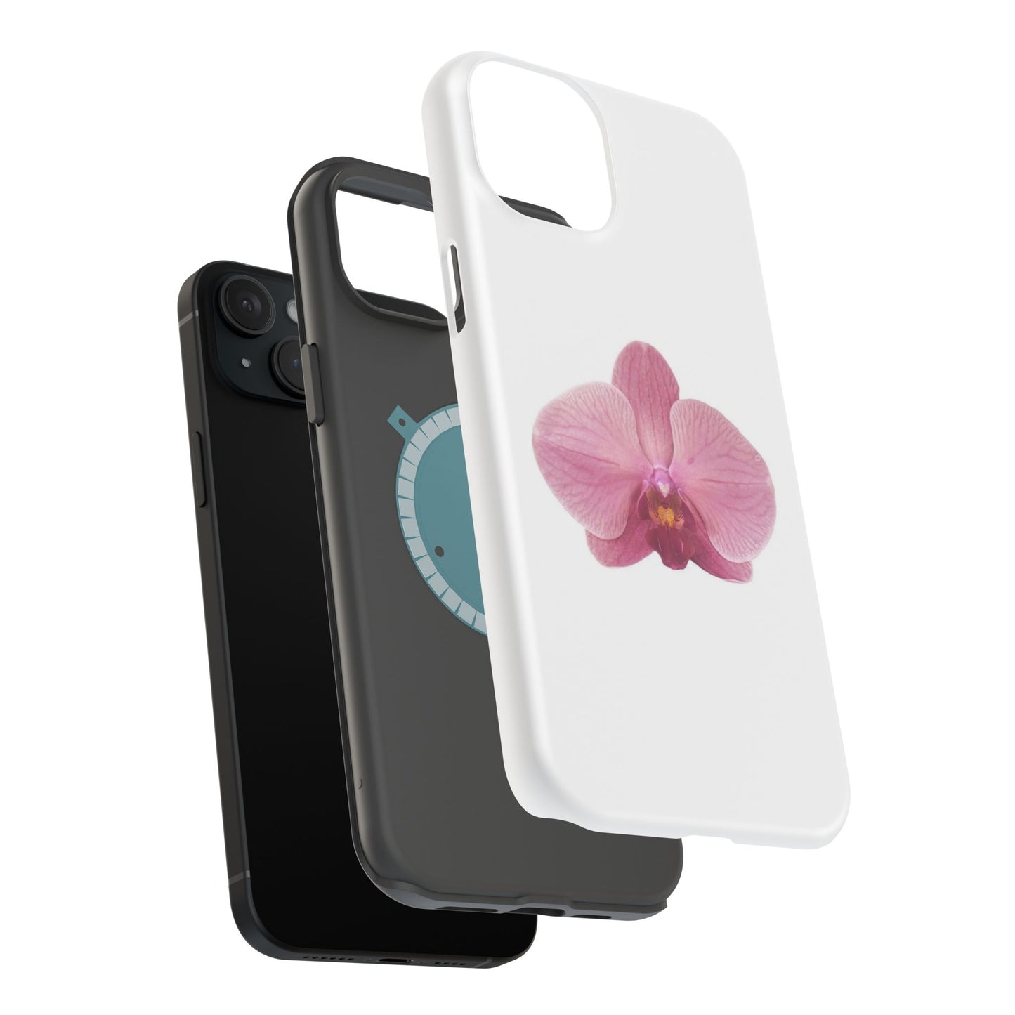 Magnetic IPhone Case, Durable Impact-Resistant Floral Feminine Fashionable Cover, Gift for Her, Protective Smartphone Shell, Trendy