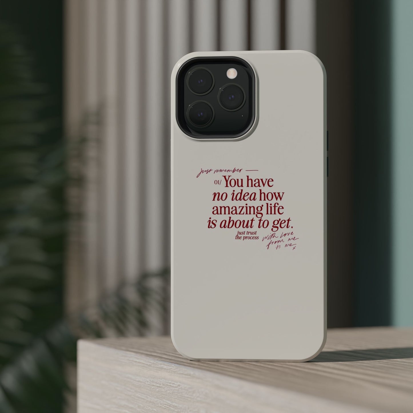 Magnetic IPhone Cases, Motivational Self Love Quote, Fashionable Feminine Gift Idea, Durable Impact-Resistant, Fashion Accessory,